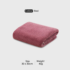 HOUSSE Microfiber Stripes Face Towels for Women & Men | Ultra Soft | Super Absorbent Towels for Gym, Yoga, Beach Daiily USe |