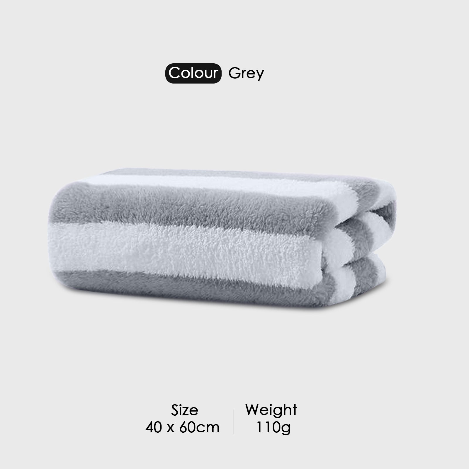 HOUSSE Microfiber Blaze Hand Towel for Women & Men | Quick Dry | Ultra Absorbent |Perfect for Bathroom |Sports | Travel | Ideal for Workout | Spa| Beach | Fitness | 360 GSM