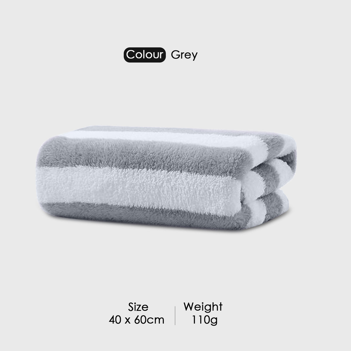 HOUSSE Microfiber Blaze Hand Towel for Women & Men | Quick Dry | Ultra Absorbent |Perfect for Bathroom |Sports | Travel | Ideal for Workout | Spa| Beach | Fitness | 360 GSM