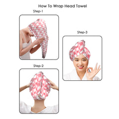 HOUSSE Ember Microfiber Head Towel, Ultra Soft, Absorbent & Hair Wrap