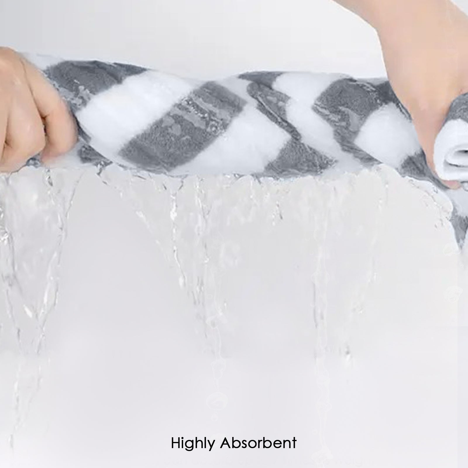 HOUSSE Microfiber Blaze Hand Towel for Women & Men | Quick Dry | Ultra Absorbent |Perfect for Bathroom |Sports | Travel | Ideal for Workout | Spa| Beach | Fitness | 360 GSM