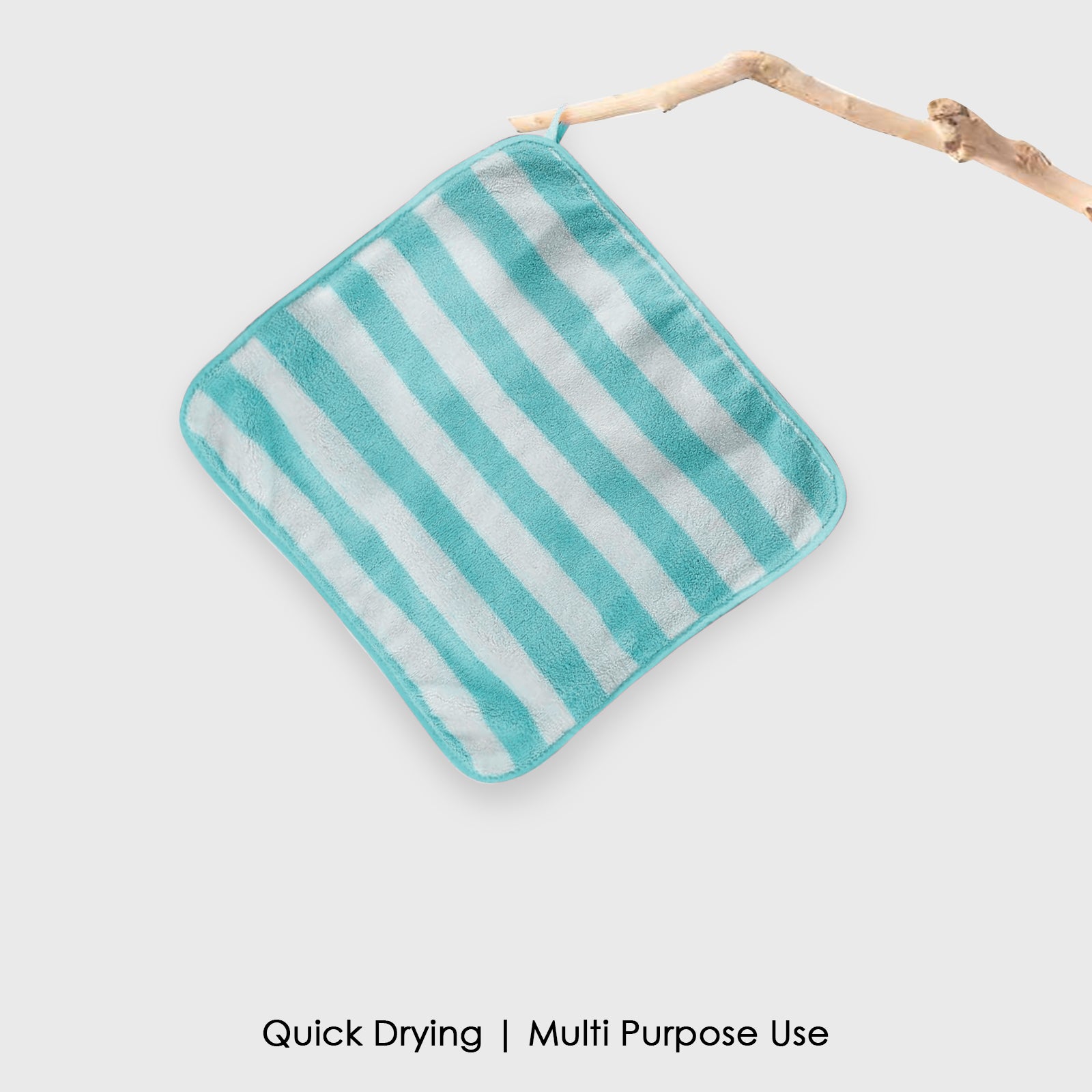 HOUSSE Microfiber Blaze Face Towel for Women & Men | Quick Dry | Ultra Absorbent |Perfect for Bathroom |Sports | Travel | Ideal for Workout | Spa| Beach | Fitness | 360 GSM (Blue, 40x60)