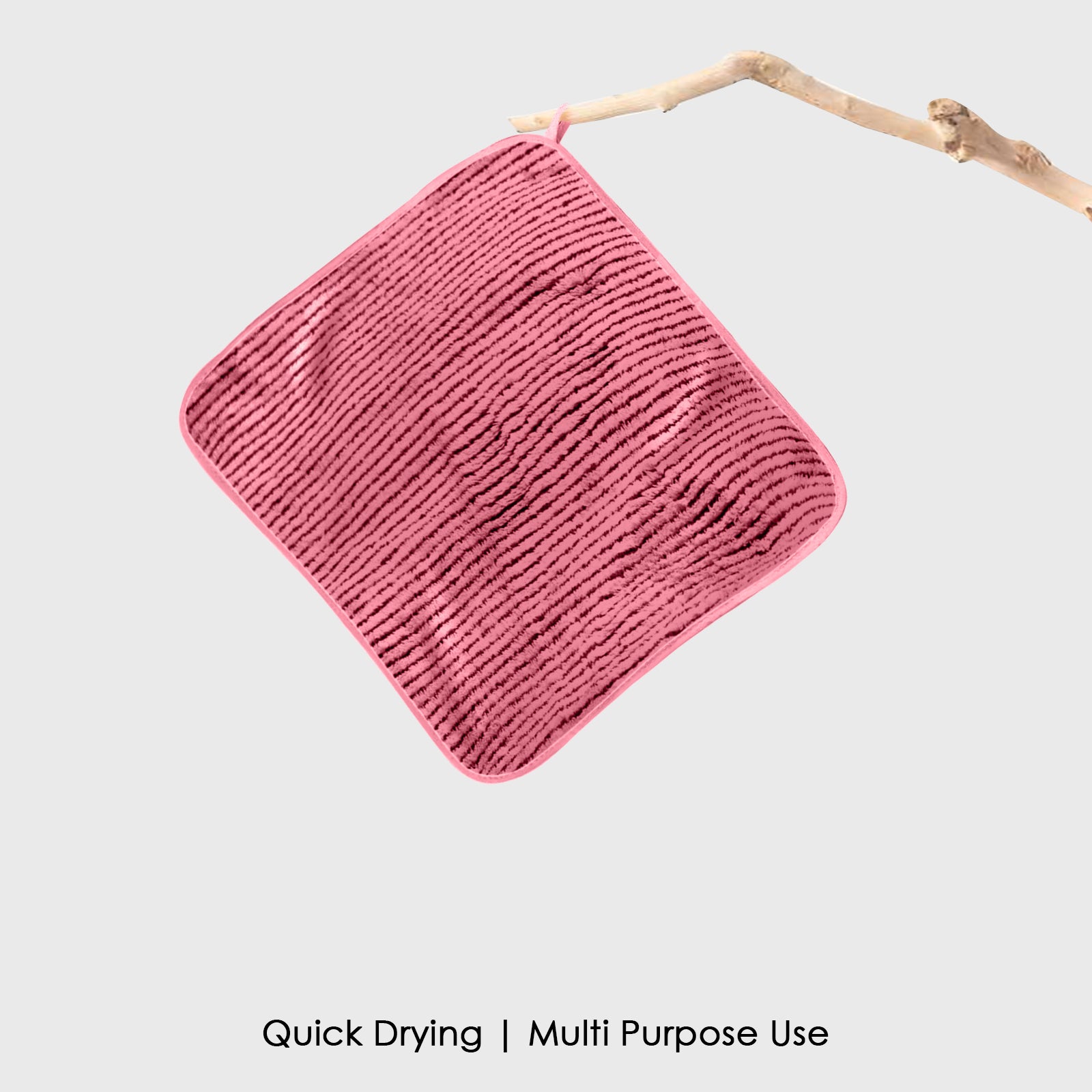 HOUSSE Microfiber Stripes Face Towels for Women & Men | Ultra Soft | Super Absorbent Towels for Gym, Yoga, Beach Daiily USe |