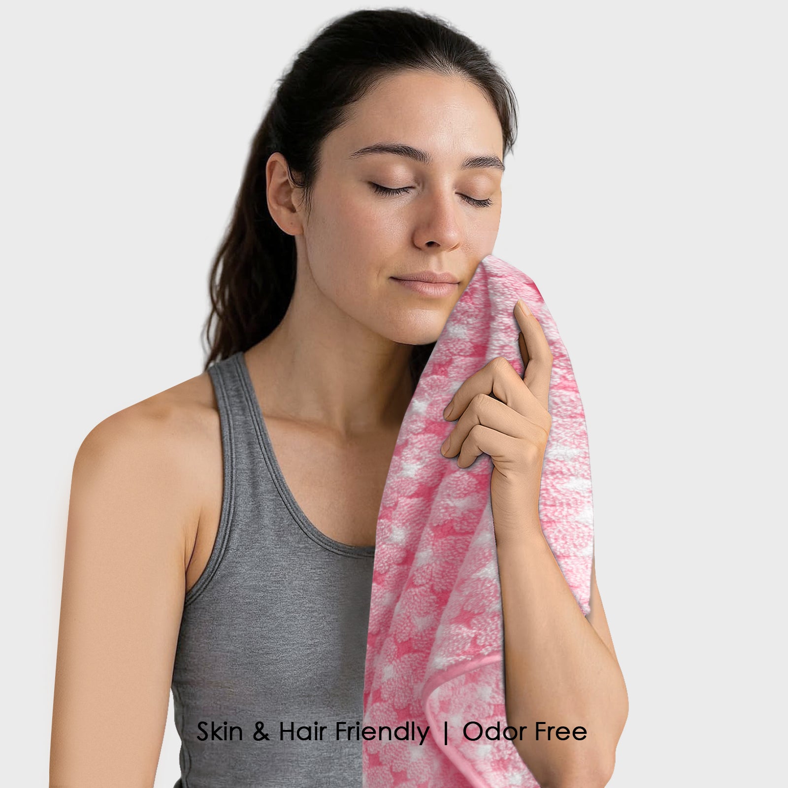 HOUSSE Microfiber Eden Hand Towels Ideal for Women & Men |Soft Touch |Lint Free | Fast Dry Towels| Travel-Friendly | Best Use for Gym, Yoga, Spa, Pool, Hotels, Beach 360 GSM (Combo, 40x60)