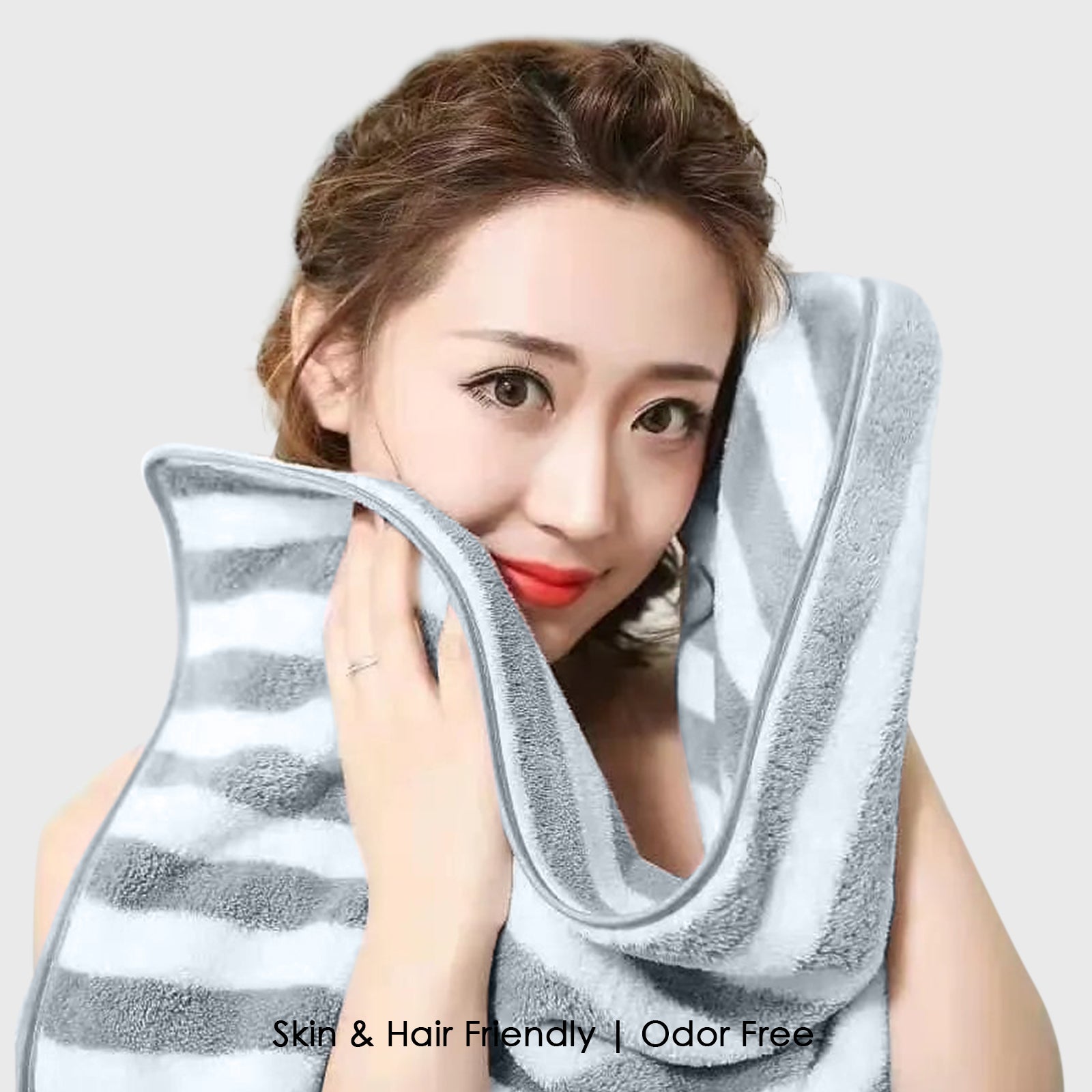 HOUSSE Microfiber Blaze Hand Towel for Women & Men | Quick Dry | Ultra Absorbent |Perfect for Bathroom |Sports | Travel | Ideal for Workout | Spa| Beach | Fitness | 360 GSM