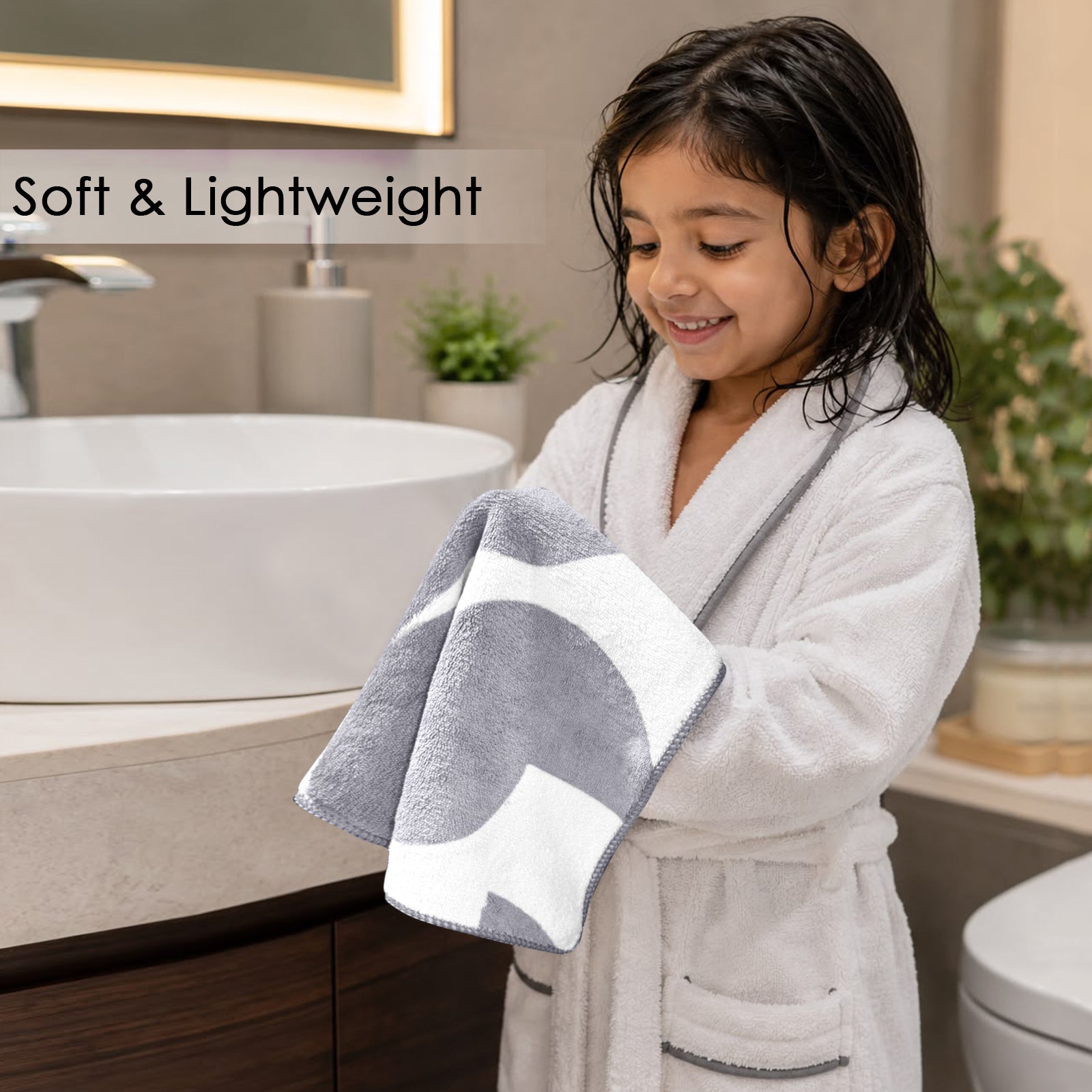 Dual Tone 480 GSM Reversible Microfiber Towel Set