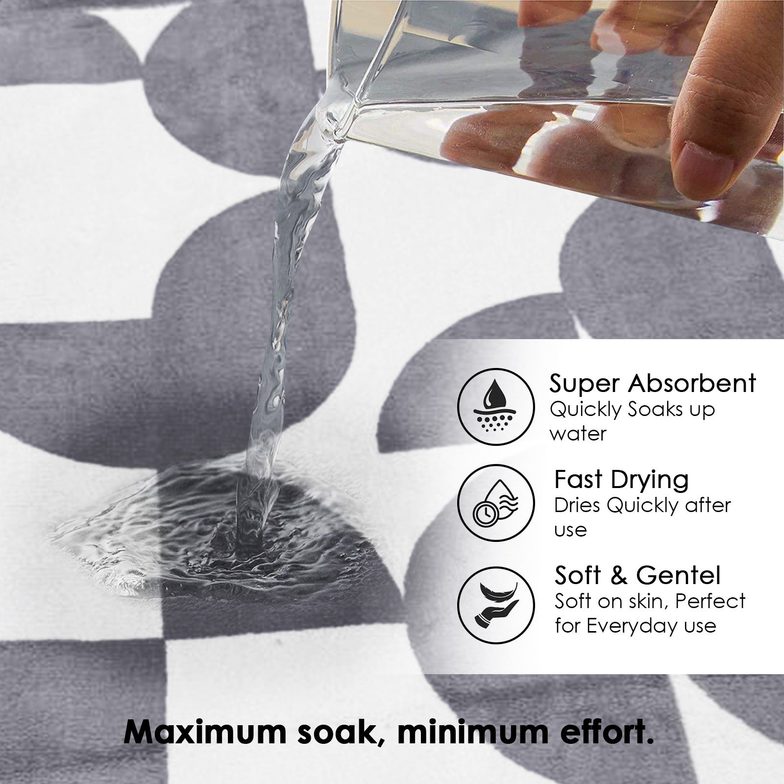 Dual Tone 480 GSM Reversible Microfiber Towel Set