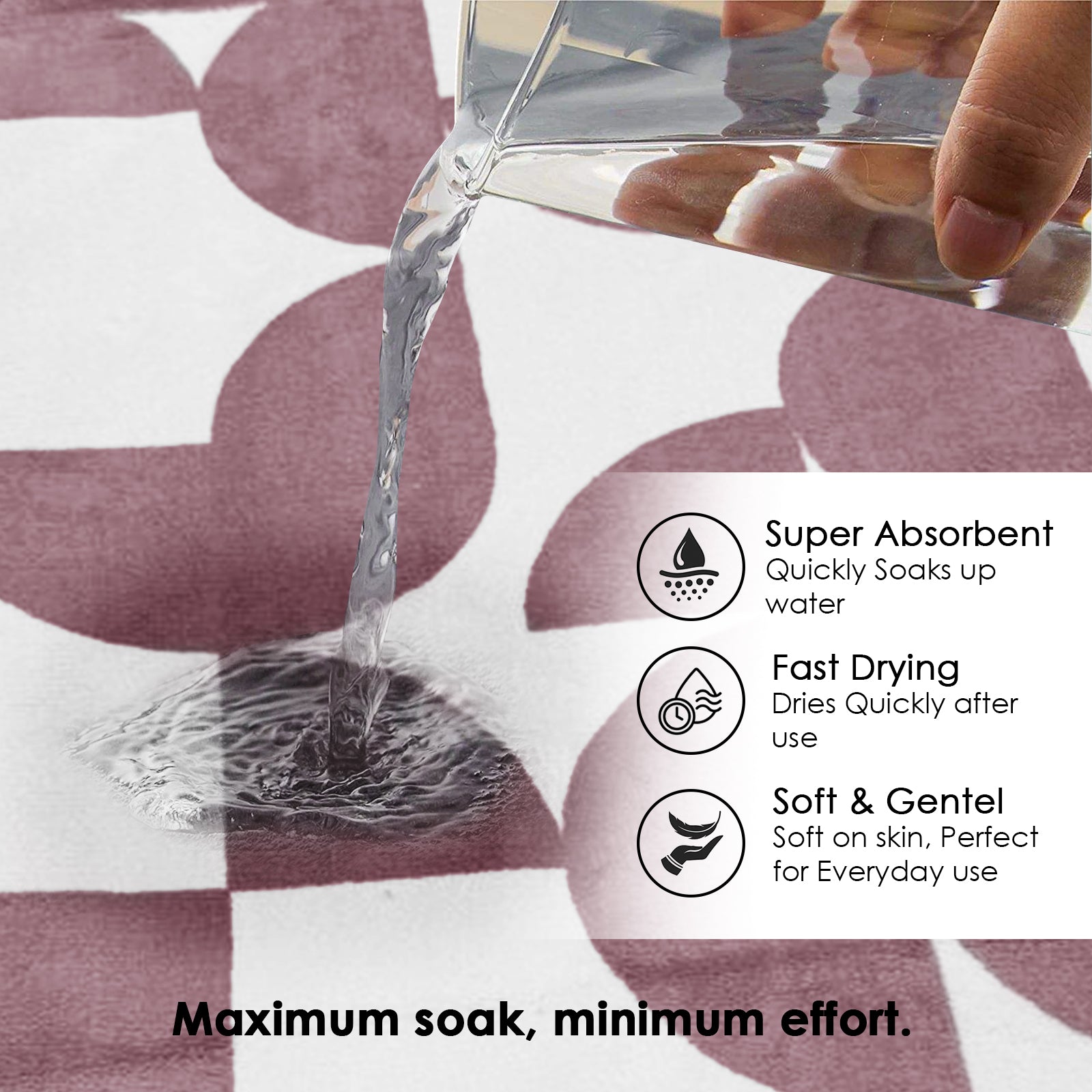 Dual Tone 480 GSM Reversible Microfiber Towel Set