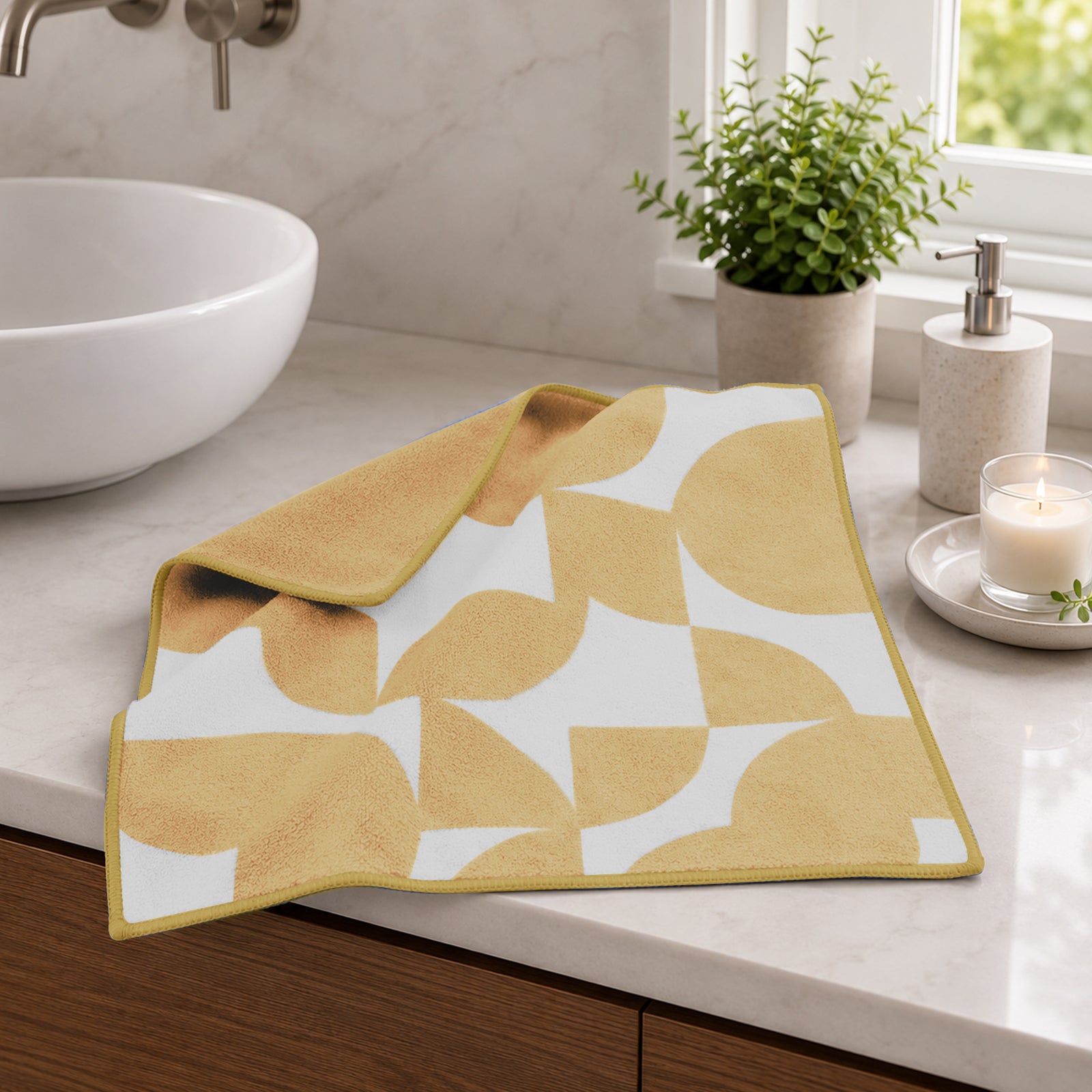 Dual Tone 480 GSM Reversible Microfiber Towel Set
