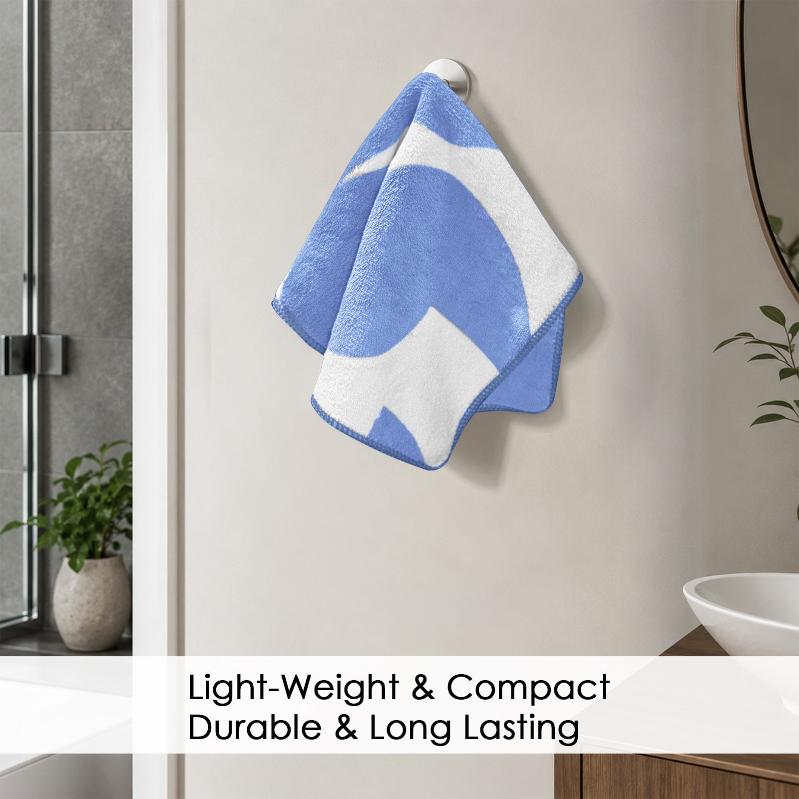 Dual Tone 480 GSM Reversible Microfiber Towel Set