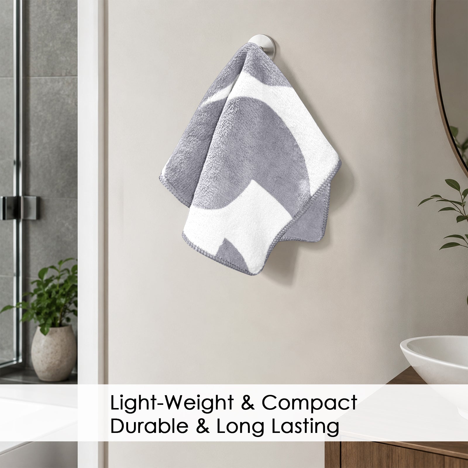 Dual Tone 480 GSM Reversible Microfiber Towel Set