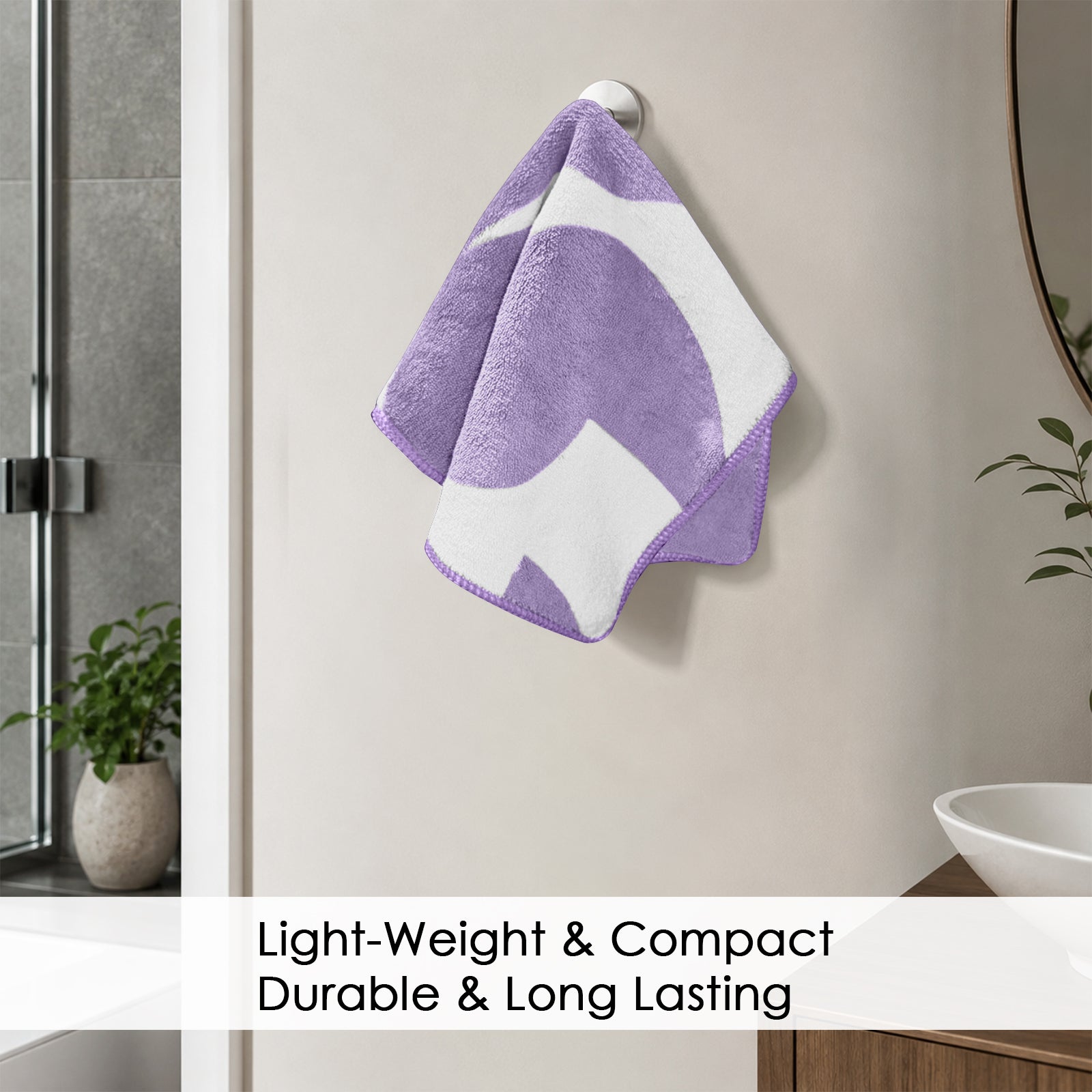 Dual Tone 480 GSM Reversible Microfiber Towel Set