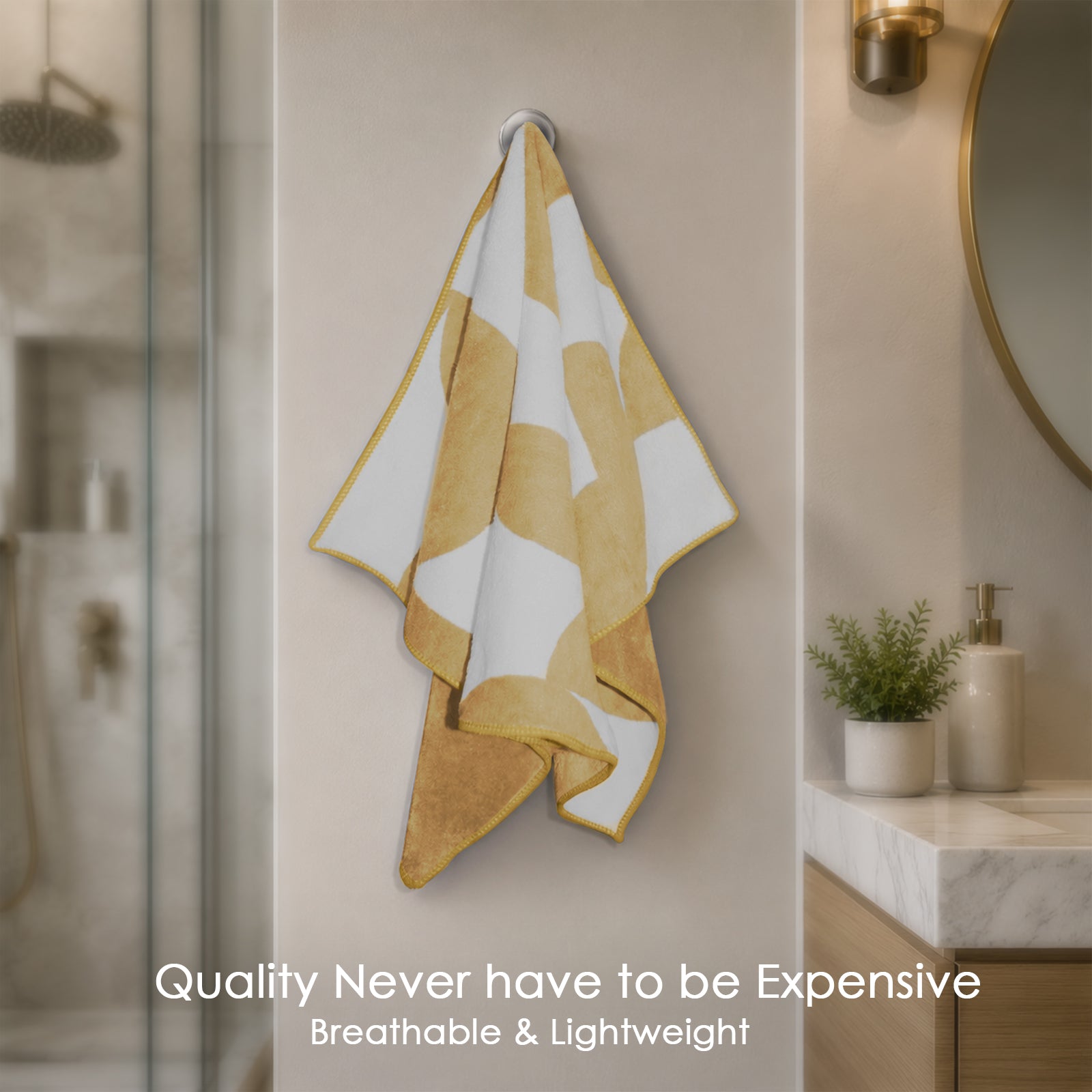 Dual Tone 480 GSM Reversible Microfiber Towel Set