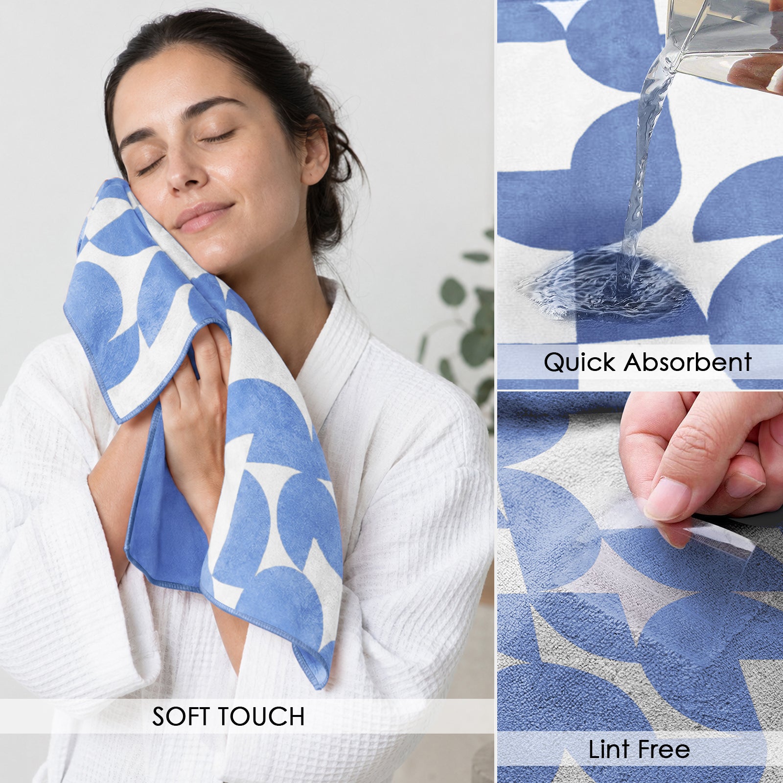 Dual Tone 480 GSM Reversible Microfiber Towel Set