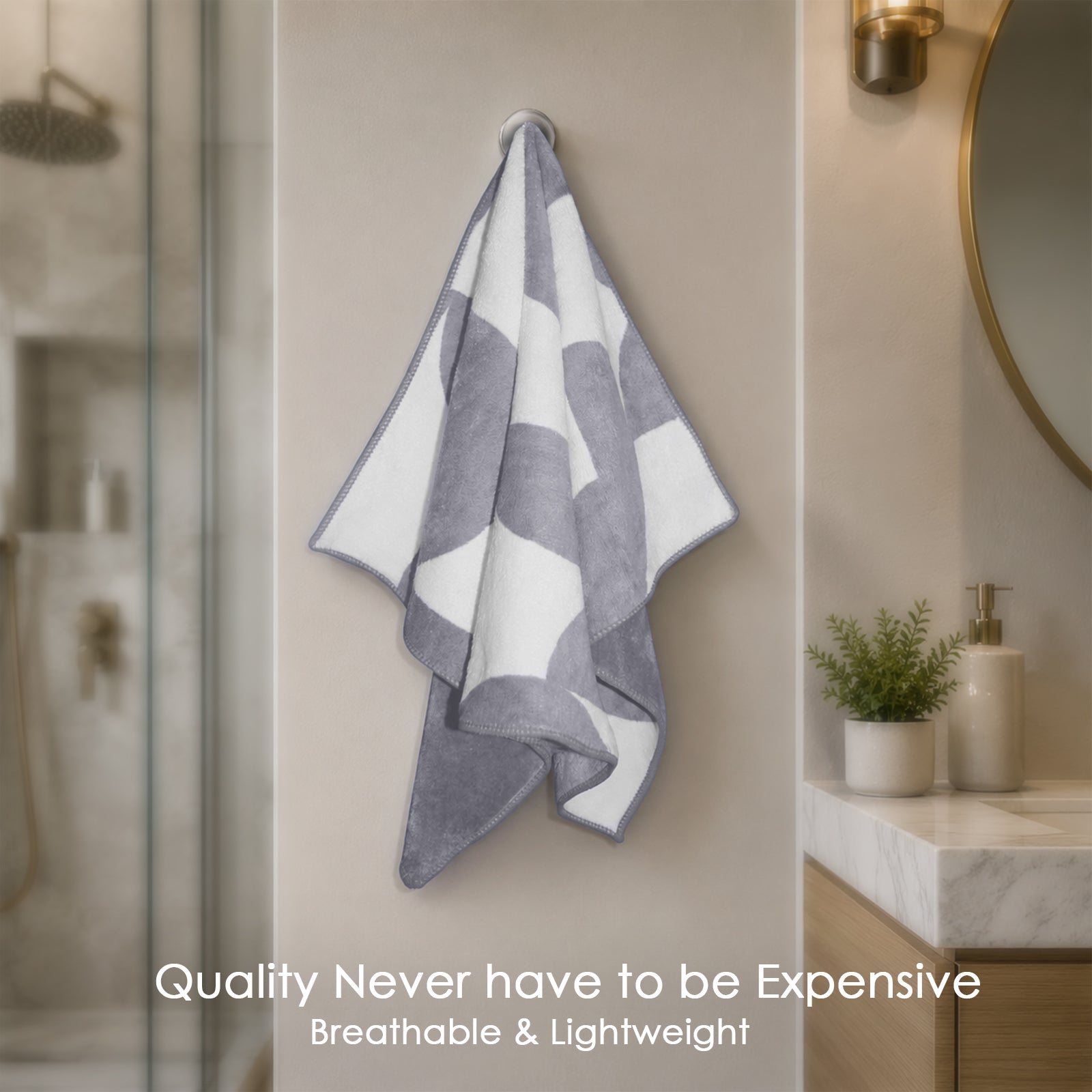 Dual Tone 480 GSM Reversible Microfiber Towel Set