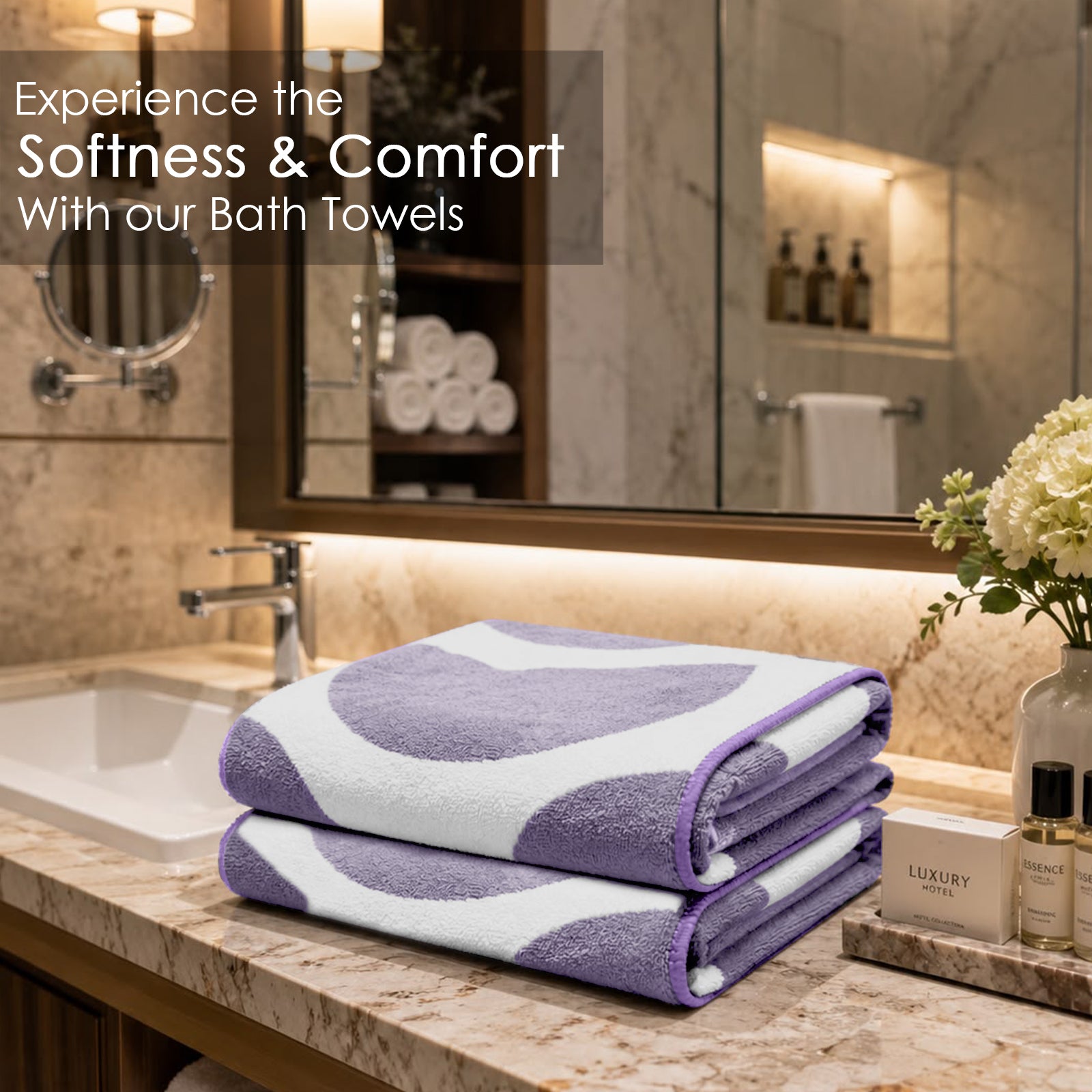 Dual Tone 480 GSM Reversible Microfiber Towel Set