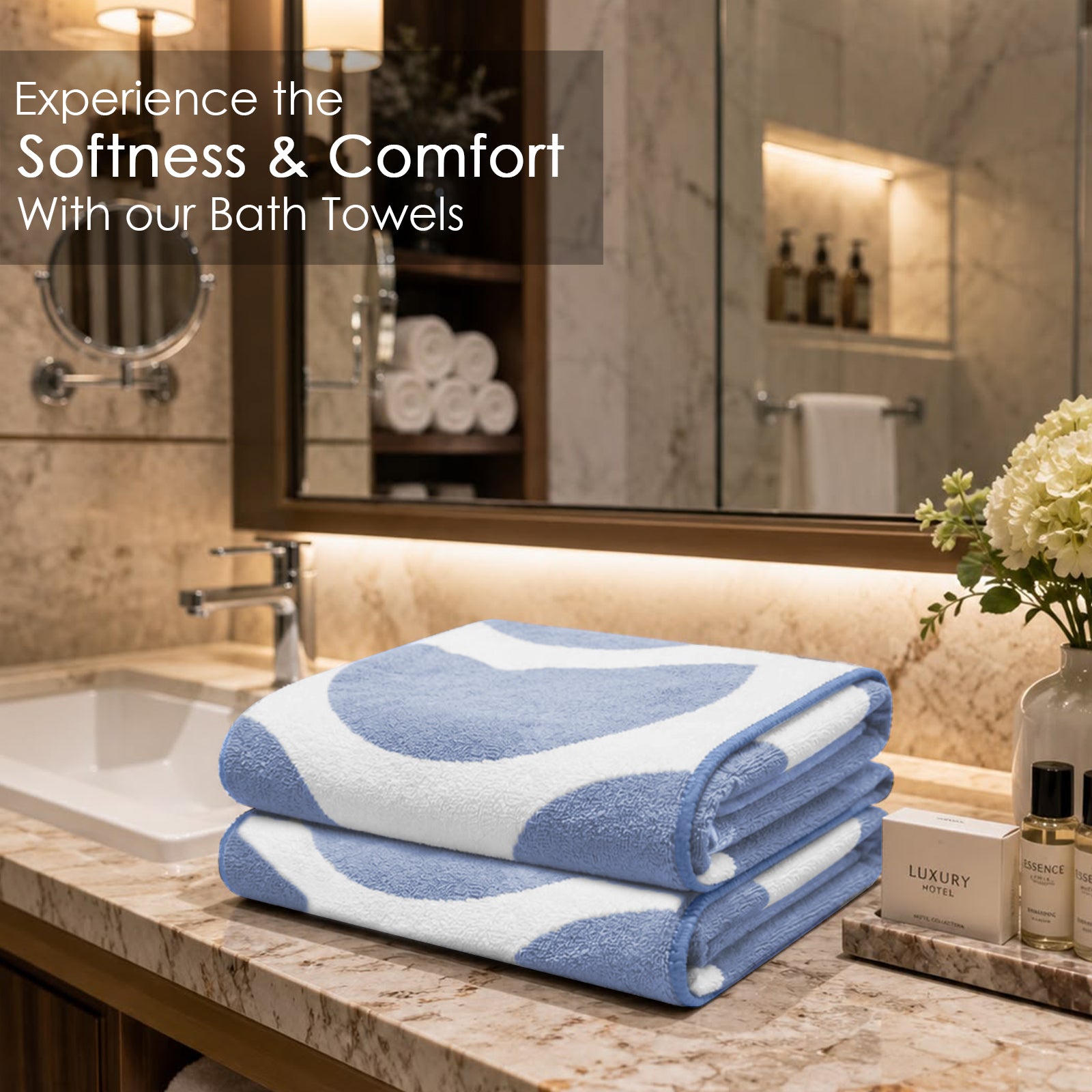 Dual Tone 480 GSM Reversible Microfiber Towel Set