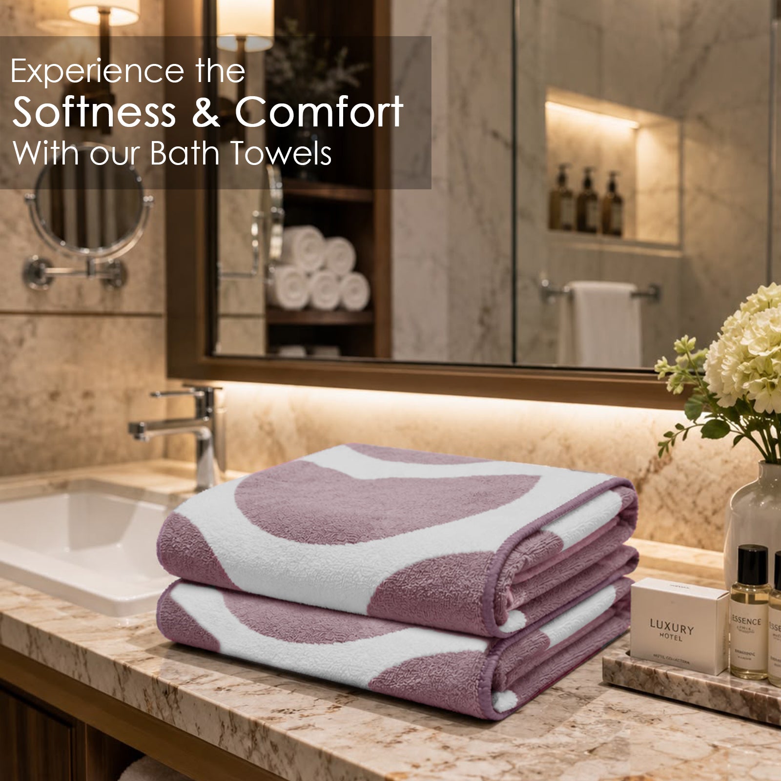 Dual Tone 480 GSM Reversible Microfiber Towel Set