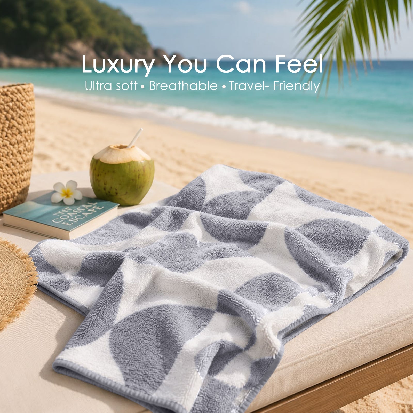 Dual Tone 480 GSM Reversible Microfiber Towel Set