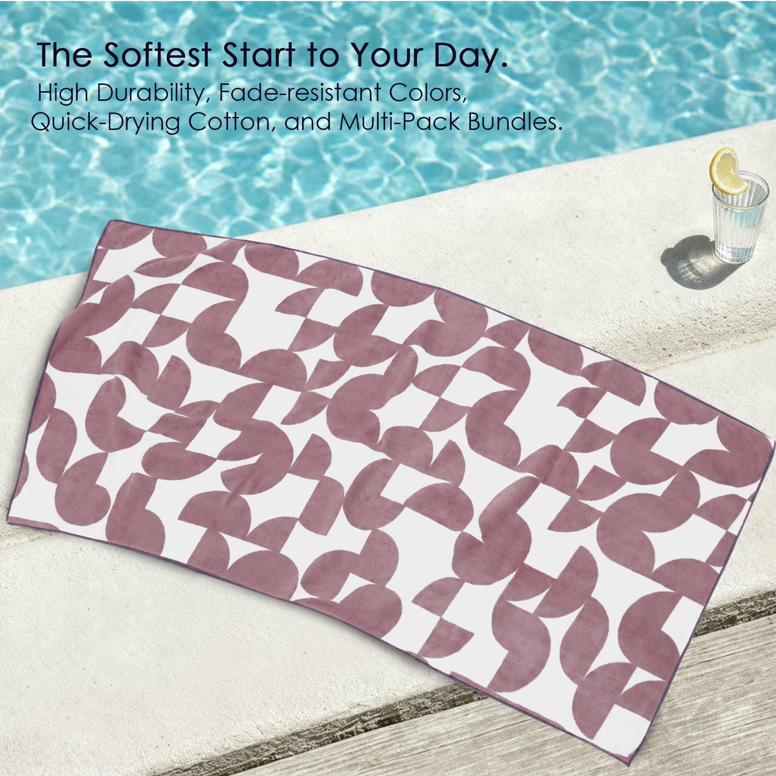 Dual Tone 480 GSM Reversible Microfiber Towel Set