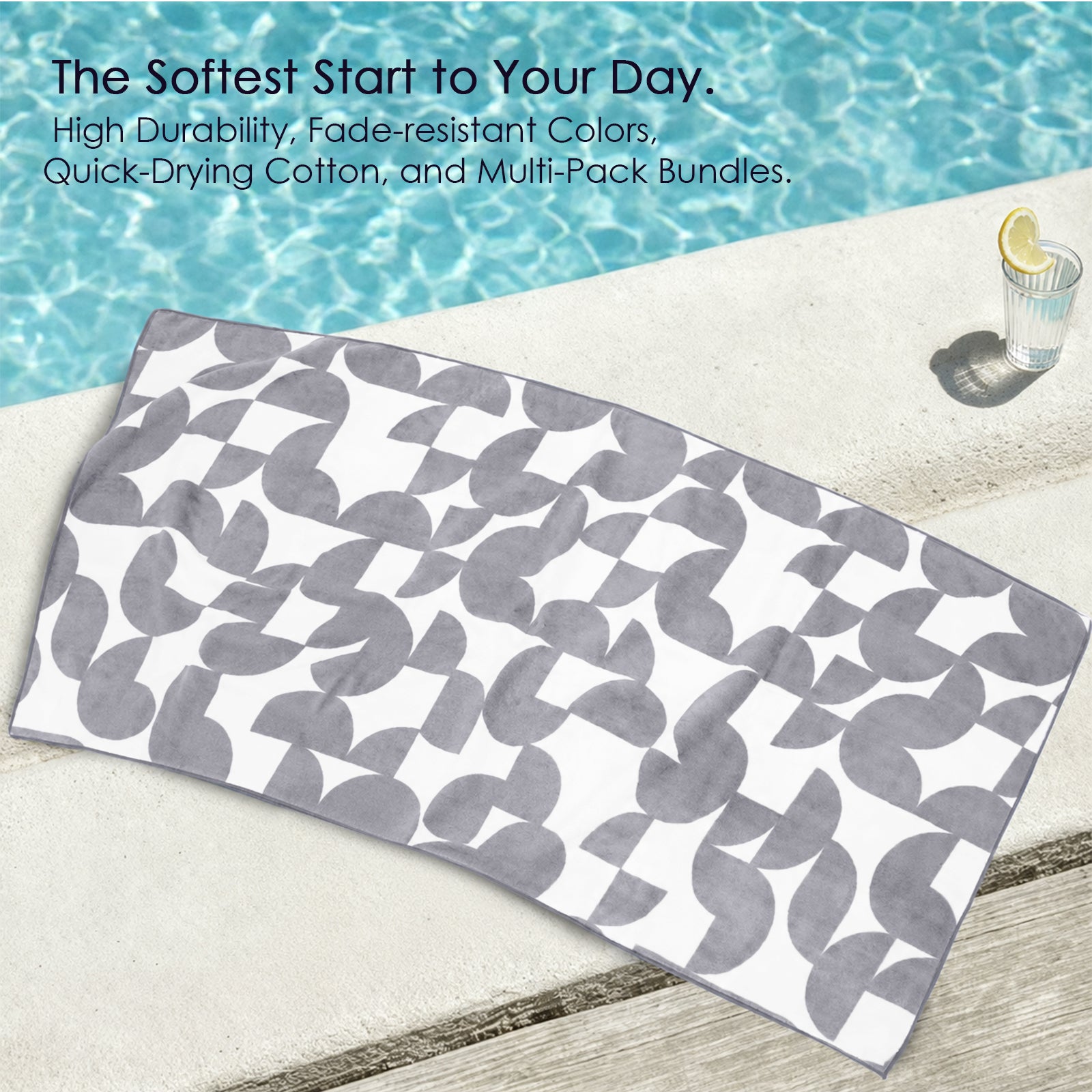 Dual Tone 480 GSM Reversible Microfiber Towel Set