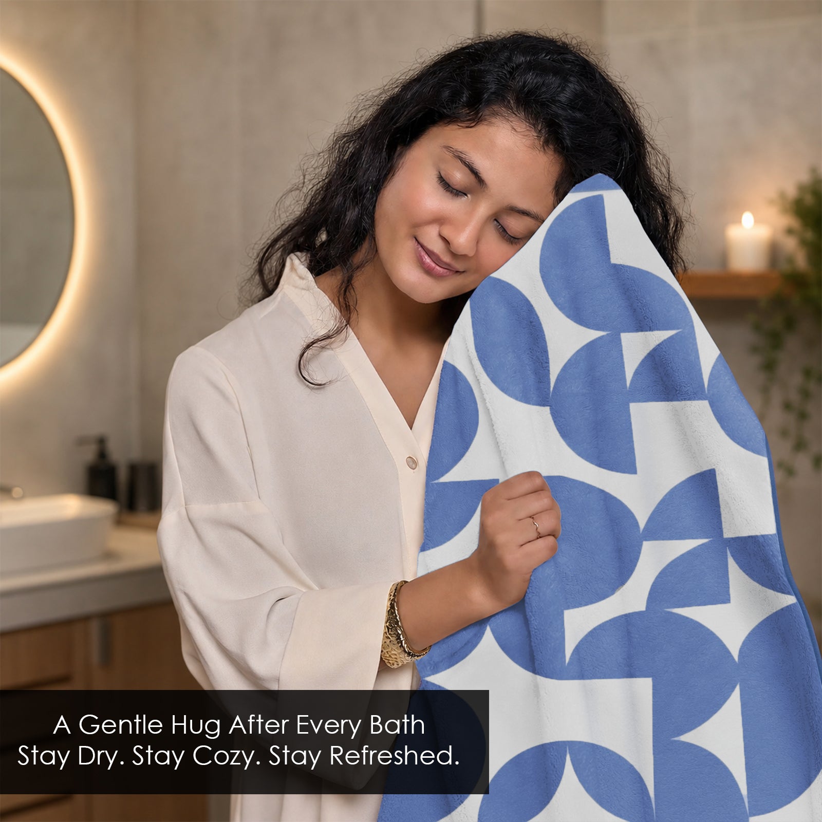Dual Tone 480 GSM Reversible Microfiber Towel Set