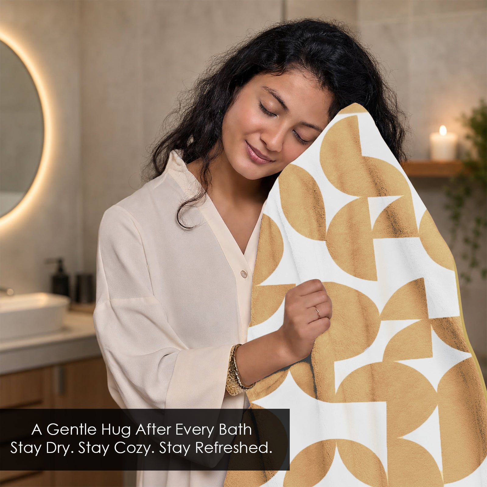 Dual Tone 480 GSM Reversible Microfiber Towel Set