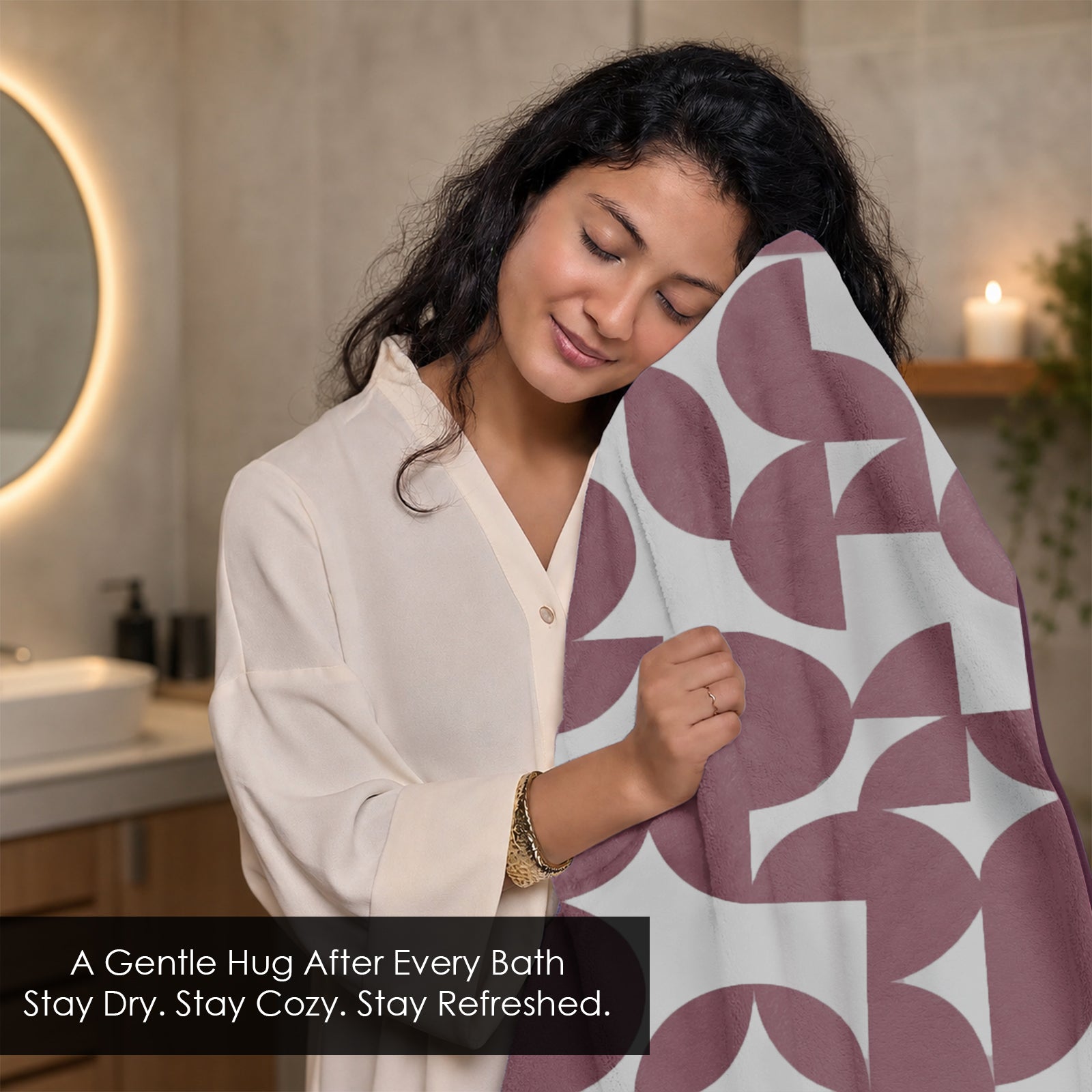Dual Tone 480 GSM Reversible Microfiber Towel Set
