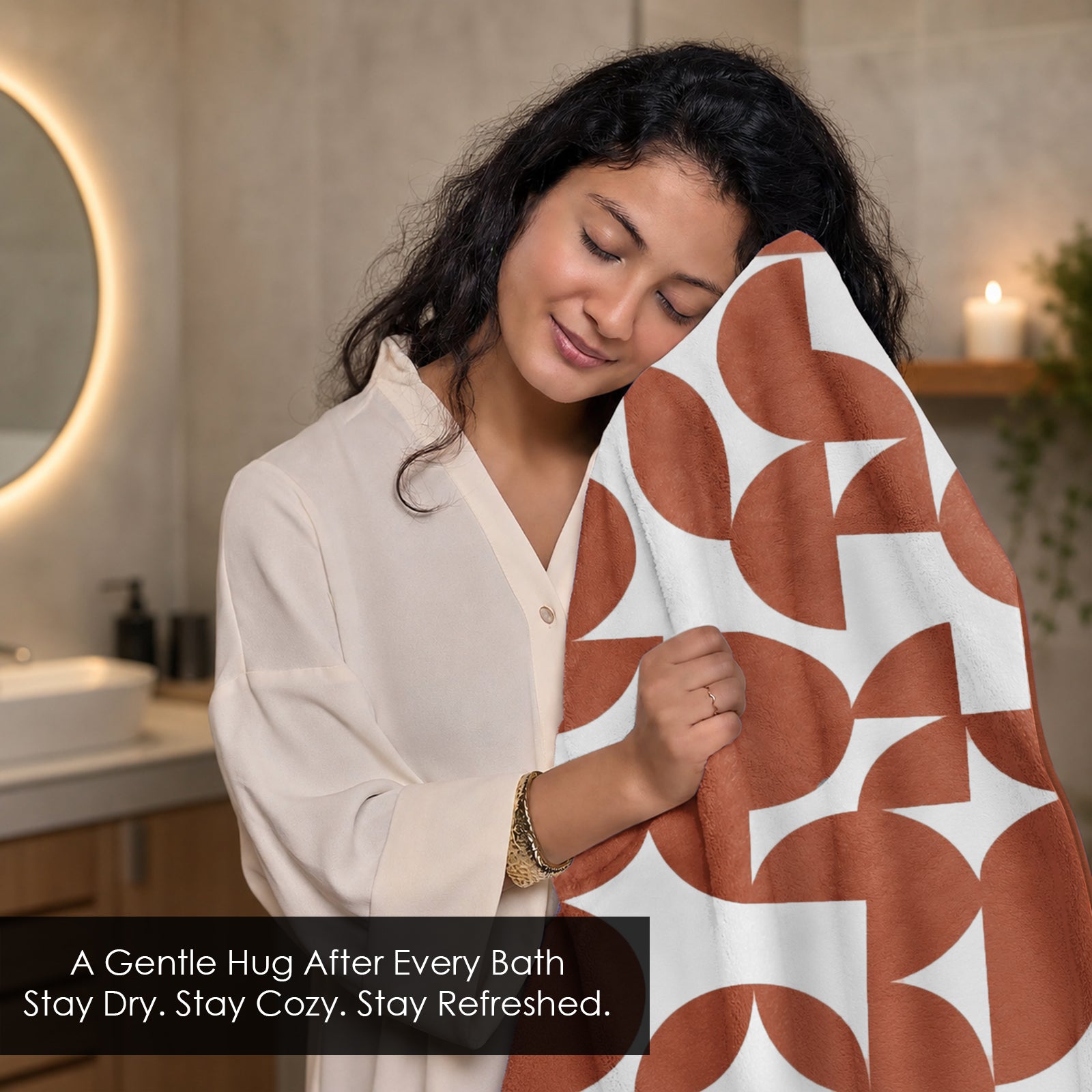 Dual Tone 480 GSM Reversible Microfiber Towel Set
