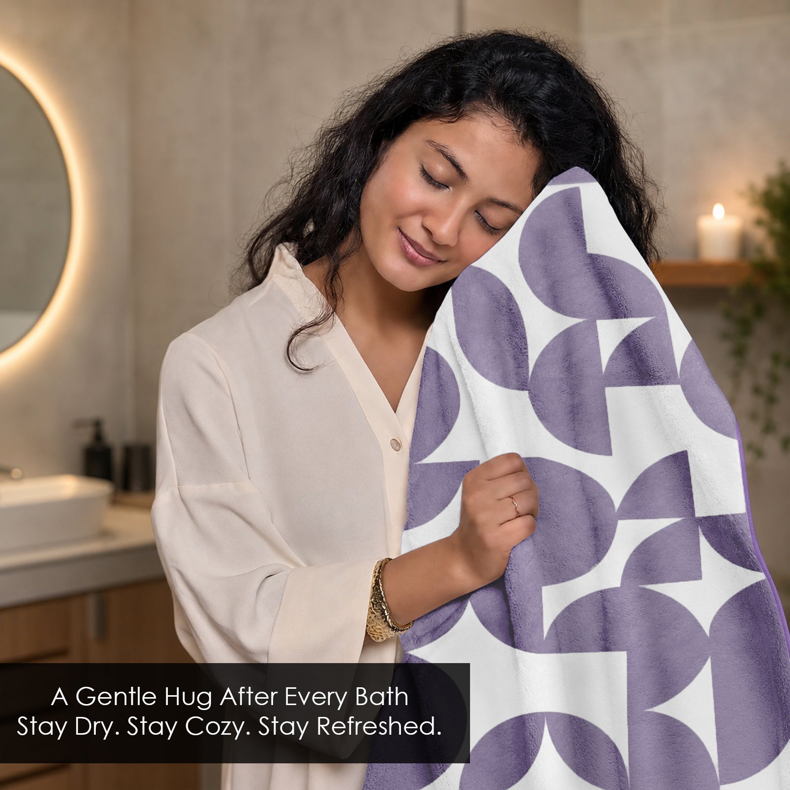 Dual Tone 480 GSM Reversible Microfiber Towel Set