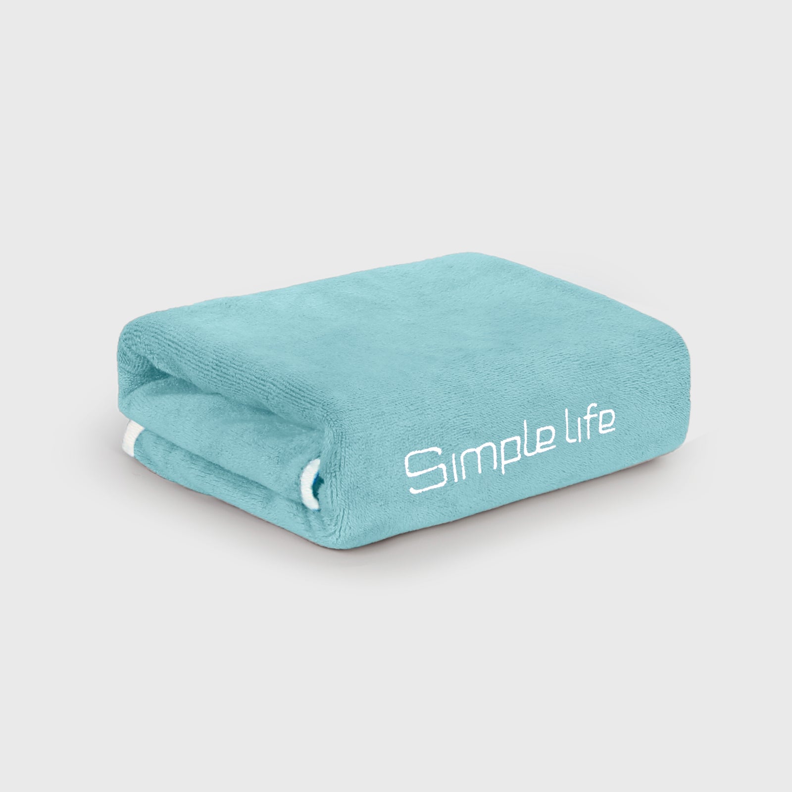 HOUSSE Premium Soft Microfiber Embroidery Bath Towel for Men, Women & Kids, 70x140cm Absorbent Quick-Drying Sweat Towel, 350 GSM Ideal for Gym, Beach, Outdoor