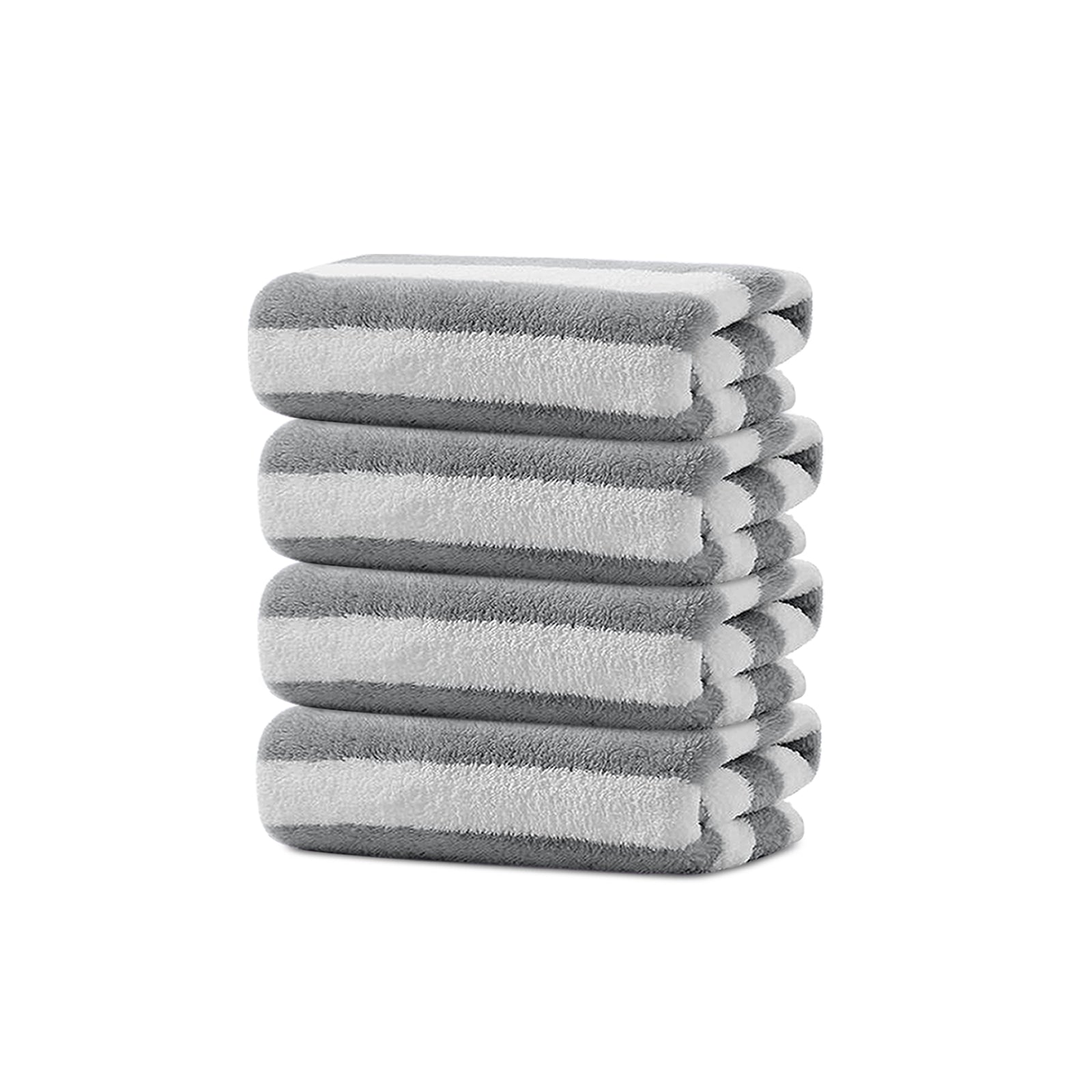 HOUSSE Microfiber Blaze Hand Towel for Women & Men | Quick Dry | Ultra Absorbent |Perfect for Bathroom |Sports | Travel | Ideal for Workout | Spa| Beach | Fitness | 360 GSM (Grey, 40x60)