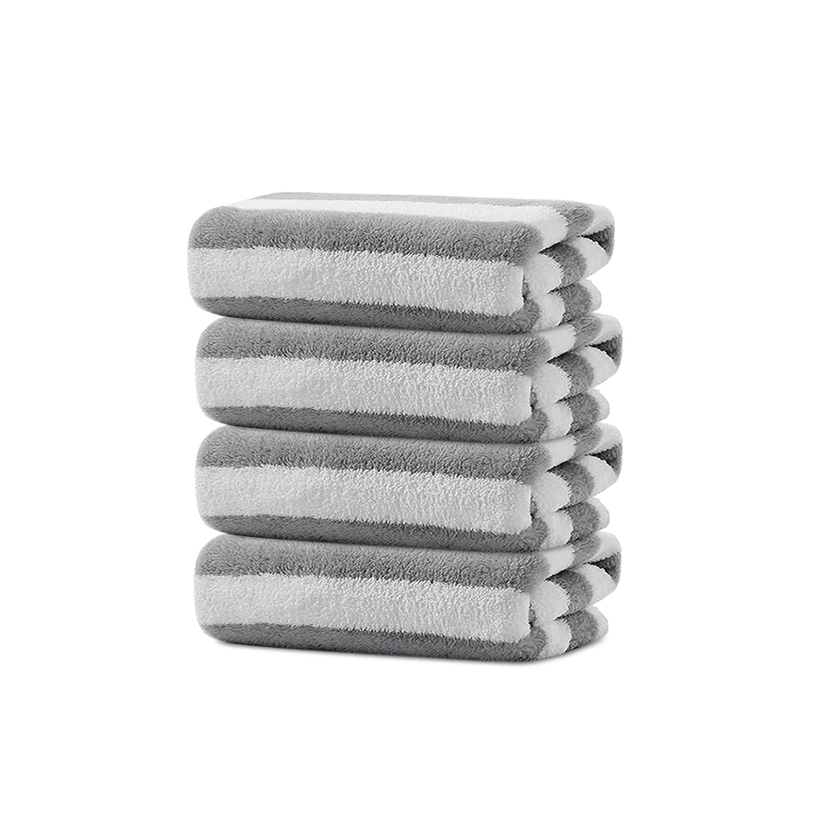 HOUSSE Microfiber Blaze Hand Towel for Women & Men | Quick Dry | Ultra Absorbent |Perfect for Bathroom |Sports | Travel | Ideal for Workout | Spa| Beach | Fitness | 360 GSM (Grey, 40x60)