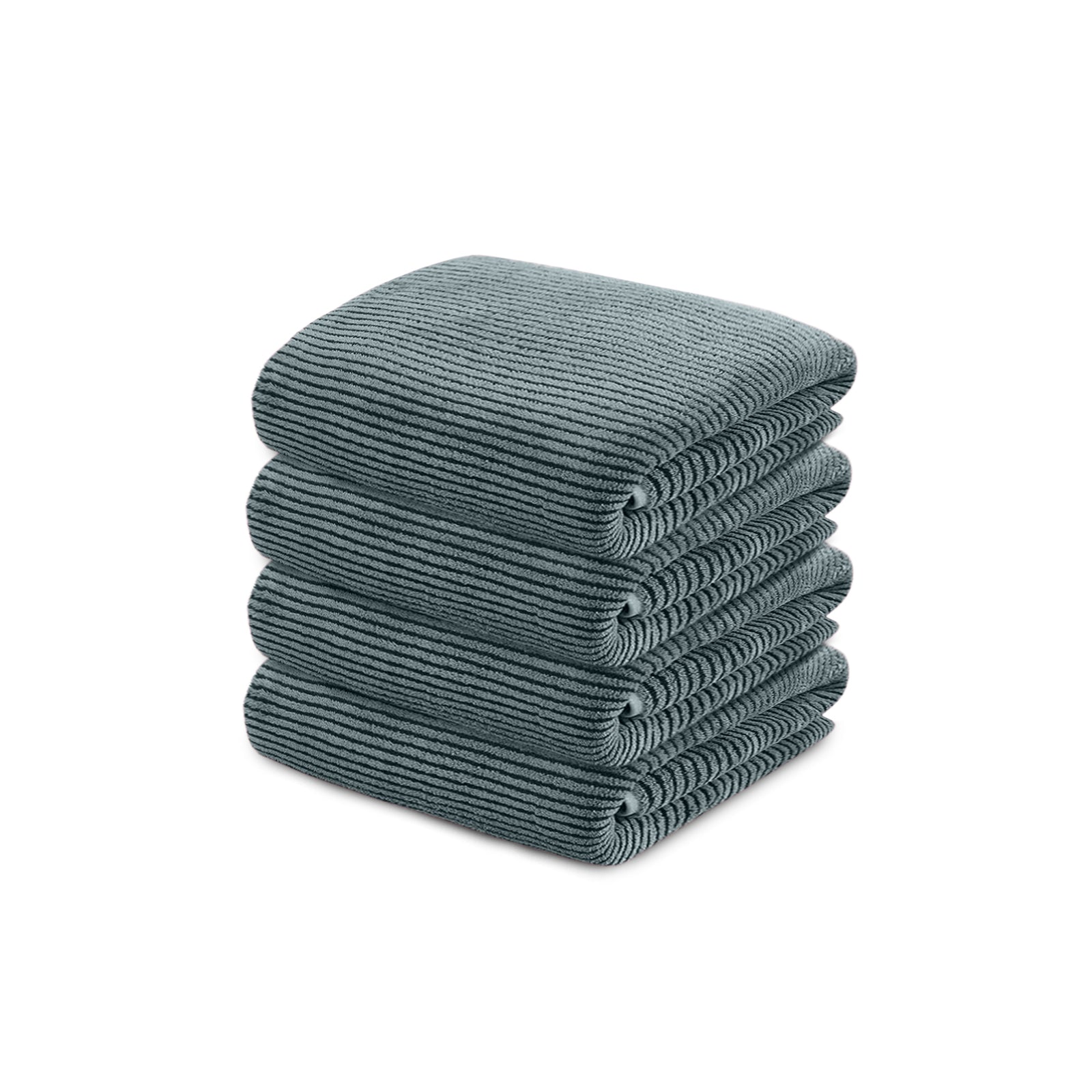 HOUSSE Microfiber Stripes Hand Towels for Women & Men | Ultra Soft | Super Absorbent Towels for Gym, Yoga, Beach Daiily USe |