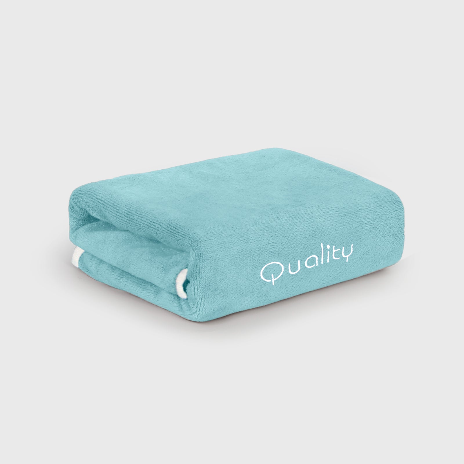 HOUSSE Premium Soft Microfiber Embroidery Bath Towel for Men, Women & Kids, 70x140cm Absorbent Quick-Drying Sweat Towel, 350 GSM Ideal for Gym, Beach, Outdoor