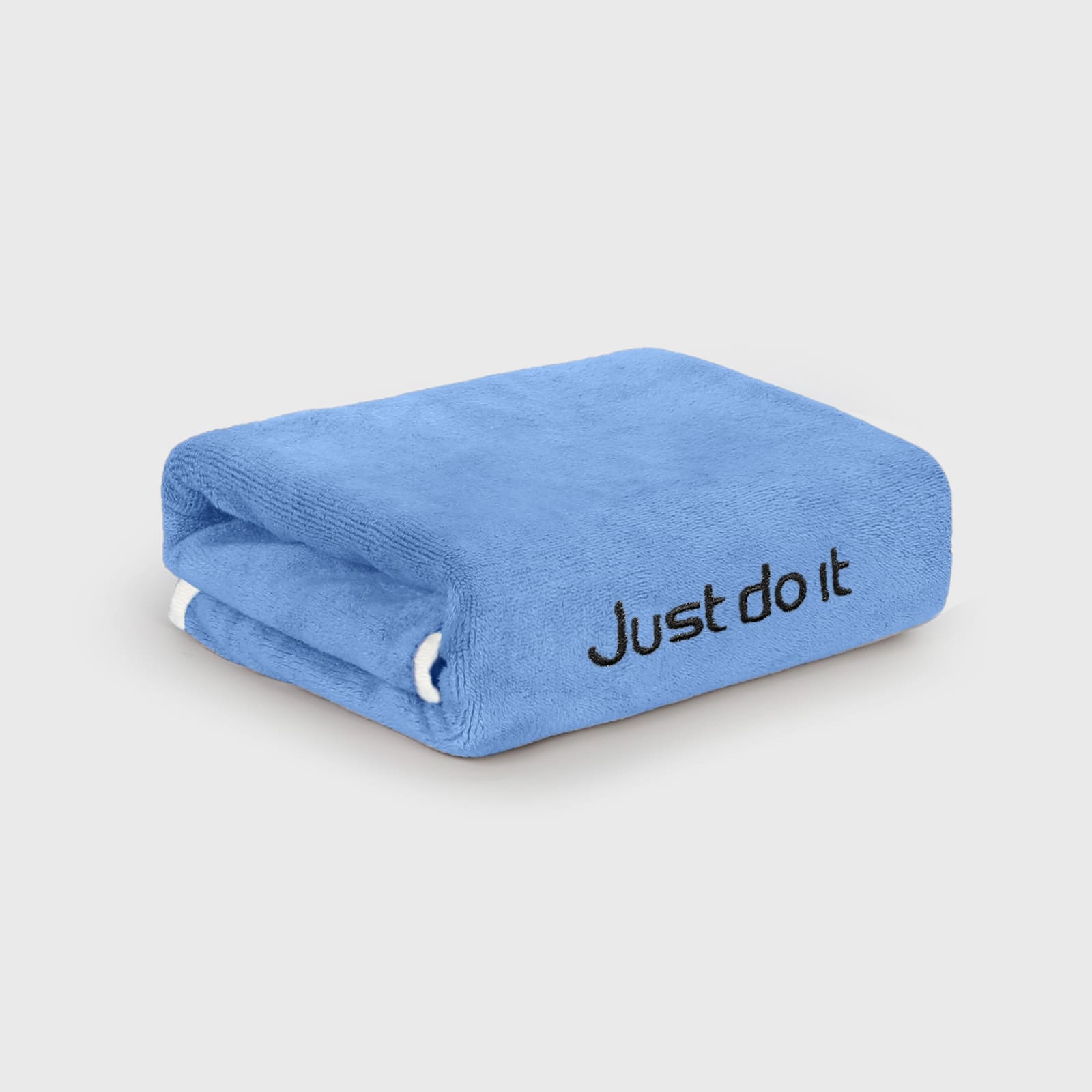 HOUSSE Premium Soft Microfiber Embroidery Bath Towel for Men, Women & Kids, 70x140cm Absorbent Quick-Drying Sweat Towel, 350 GSM Ideal for Gym, Beach, Outdoor