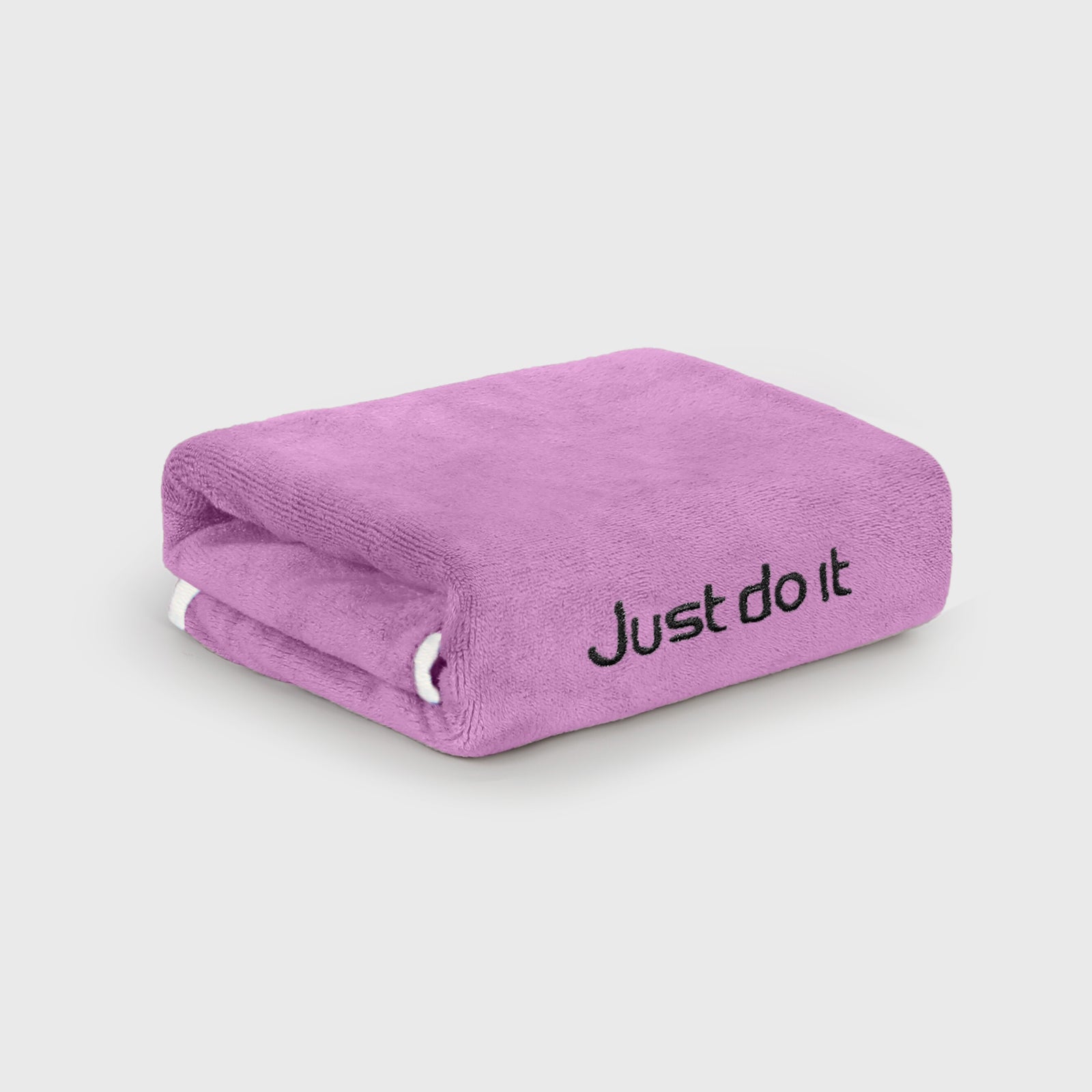 HOUSSE Premium Soft Microfiber Embroidery Bath Towel for Men, Women & Kids, 70x140cm Absorbent Quick-Drying Sweat Towel, 350 GSM Ideal for Gym, Beach, Outdoor