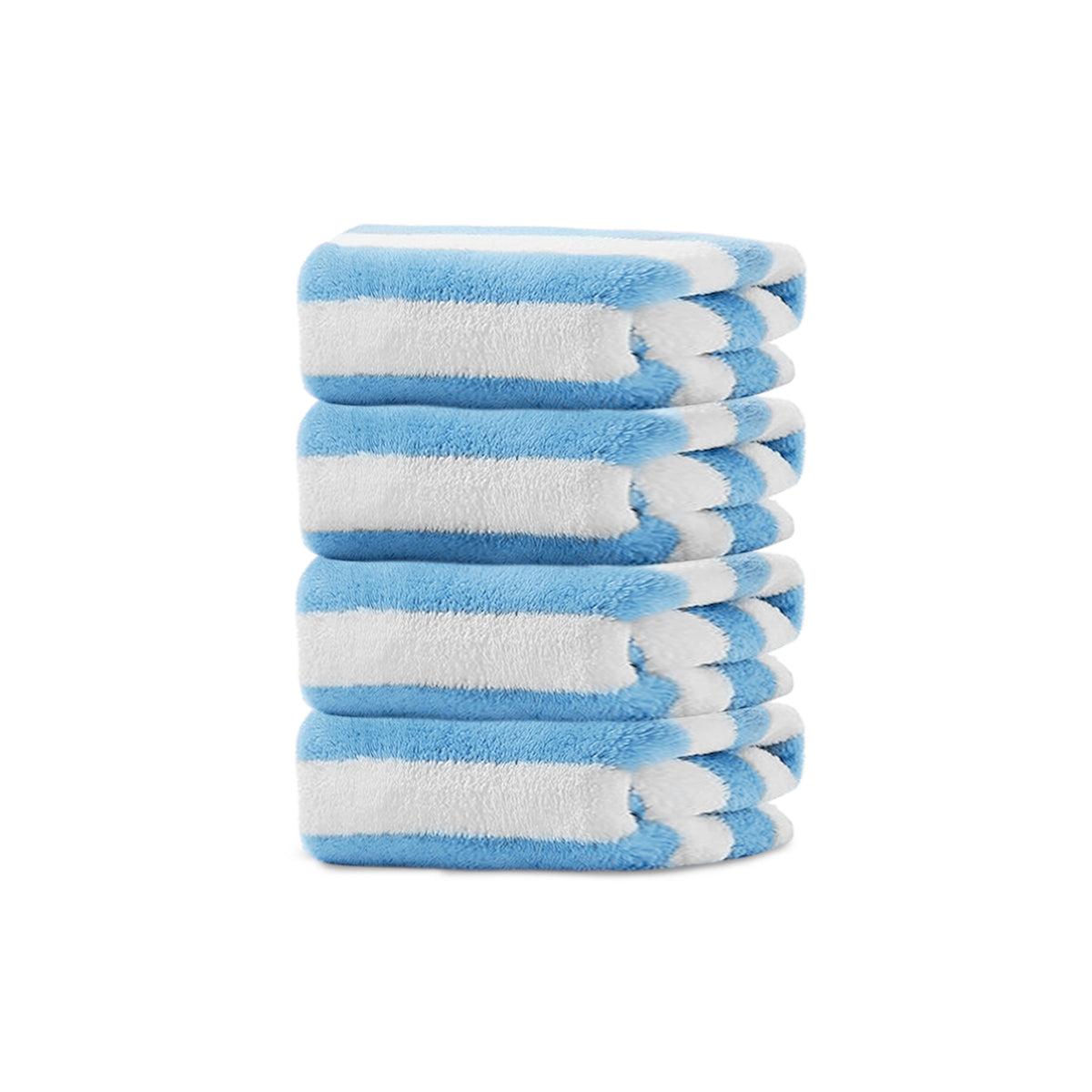 HOUSSE Microfiber Blaze Face Towel for Women & Men | Quick Dry | Ultra Absorbent |Perfect for Bathroom |Sports | Travel | Ideal for Workout | Spa| Beach | Fitness | 360 GSM (Blue, 30x30)