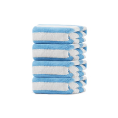 HOUSSE Microfiber Blaze Face Towel for Women & Men | Quick Dry | Ultra Absorbent |Perfect for Bathroom |Sports | Travel | Ideal for Workout | Spa| Beach | Fitness | 360 GSM (Blue, 30x30)