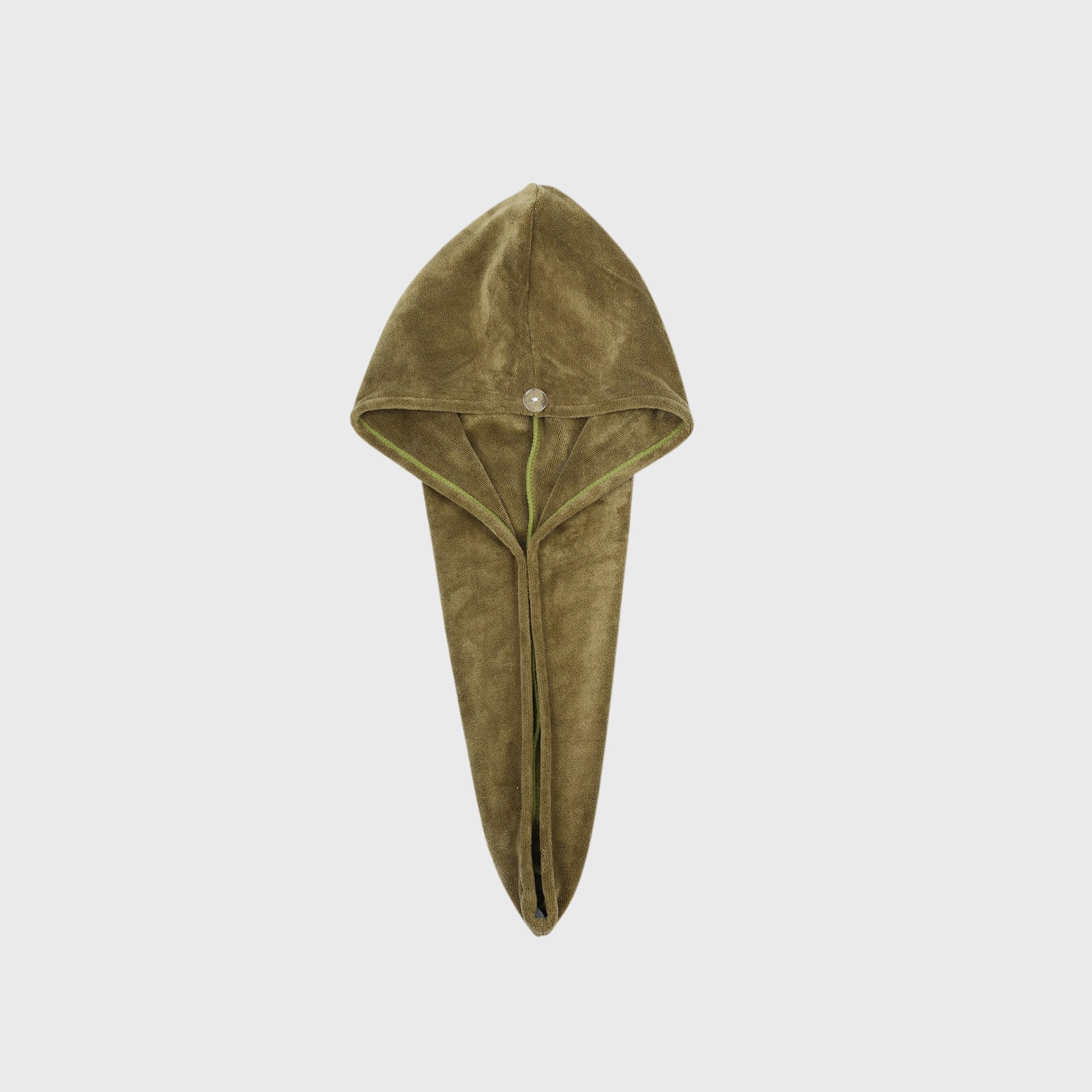 HOUSSE Microfibre Head Towels | 400 GSM High Absorbent Hair Wrap with Adjustable Buttons for Girls | Super Soft & Quick Dry Wrap Towel for Hairs | Set of 2 | 25x65 cm (Desert Sand & Rose Taupe)