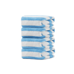 HOUSSE Microfiber Blaze Face Towel for Women & Men | Quick Dry | Ultra Absorbent |Perfect for Bathroom |Sports | Travel | Ideal for Workout | Spa| Beach | Fitness | 360 GSM (Blue, 30x30)