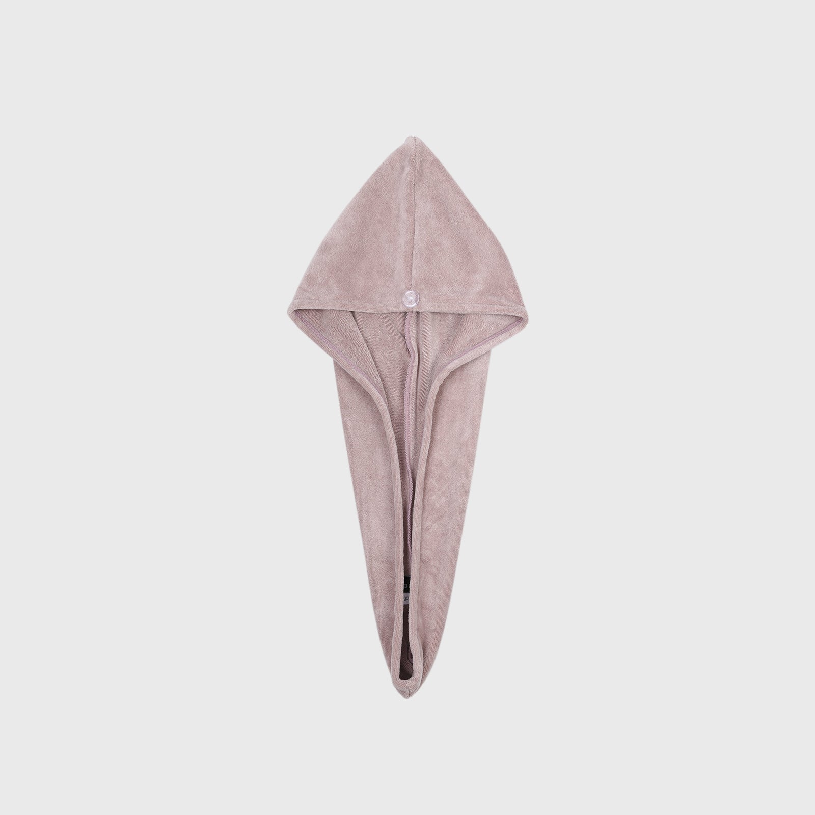 HOUSSE Microfibre Head Towels | 400 GSM High Absorbent Hair Wrap with Adjustable Buttons for Girls | Super Soft & Quick Dry Wrap Towel for Hairs | Set of 2 | 25x65 cm (Desert Sand & Rose Taupe)