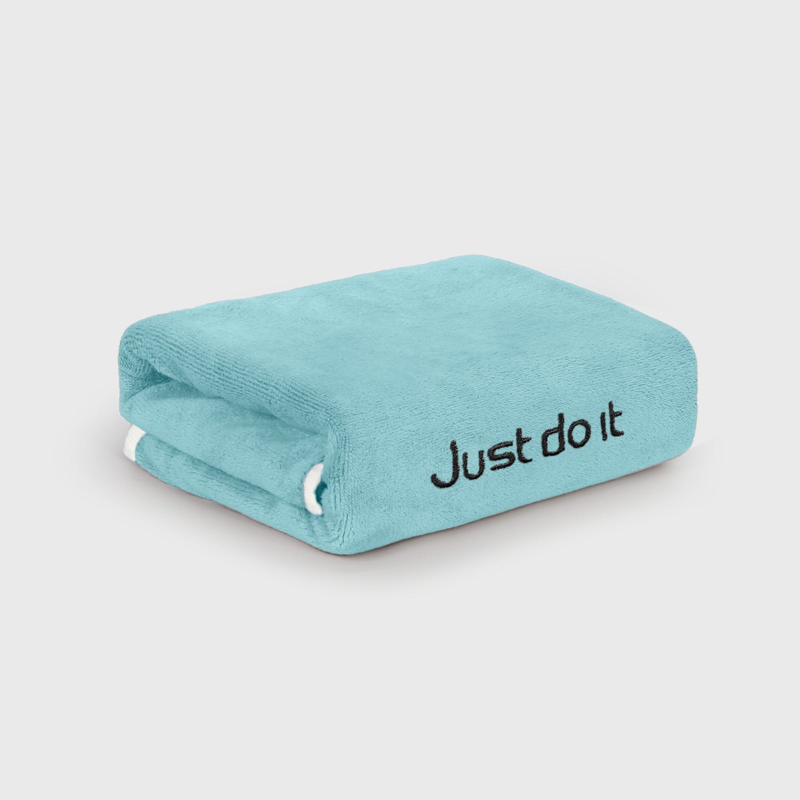 HOUSSE Premium Soft Microfiber Embroidery Bath Towel for Men, Women & Kids, 70x140cm Absorbent Quick-Drying Sweat Towel, 350 GSM Ideal for Gym, Beach, Outdoor