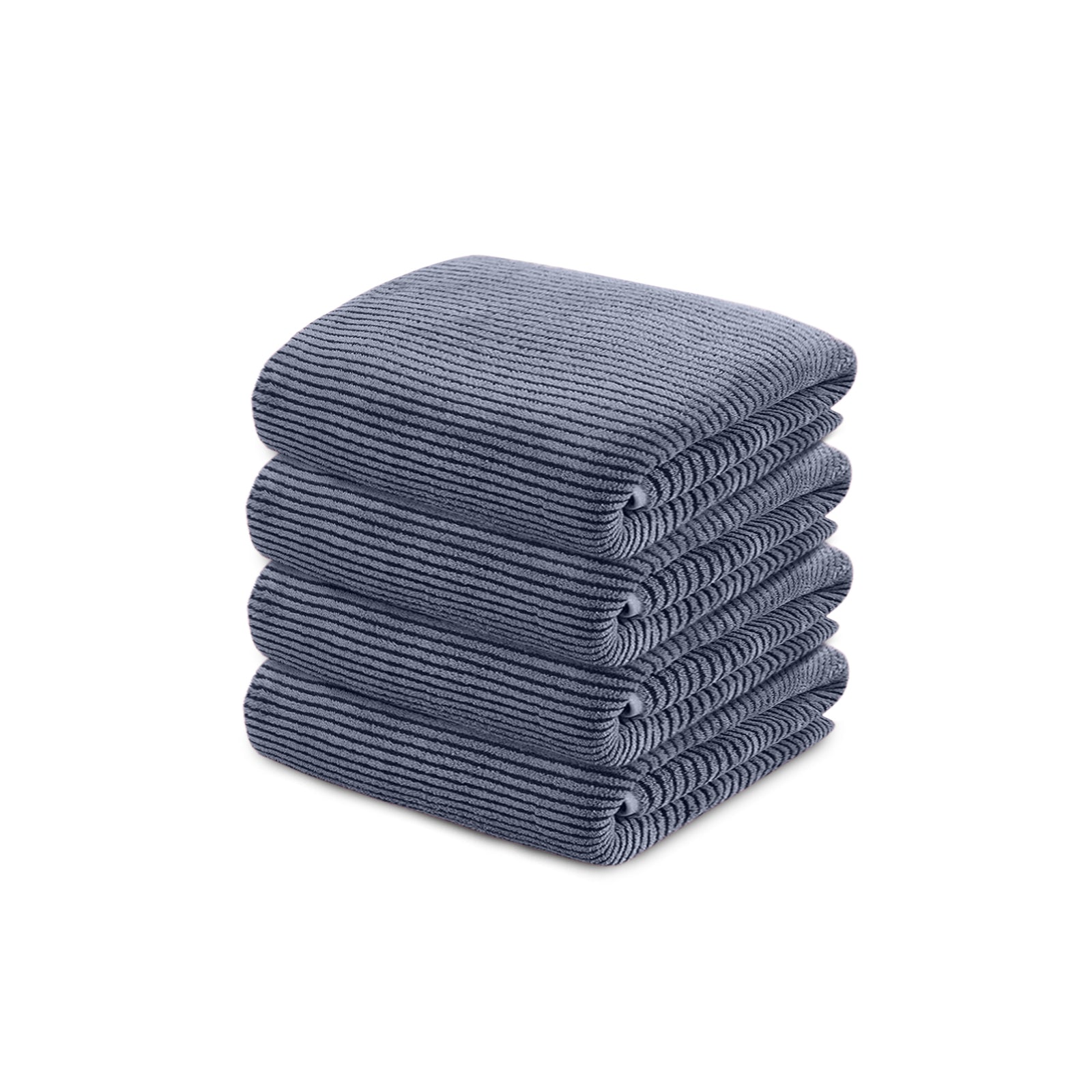 HOUSSE Microfiber Stripes Hand Towels for Women & Men | Ultra Soft | Super Absorbent Towels for Gym, Yoga, Beach Daiily USe |
