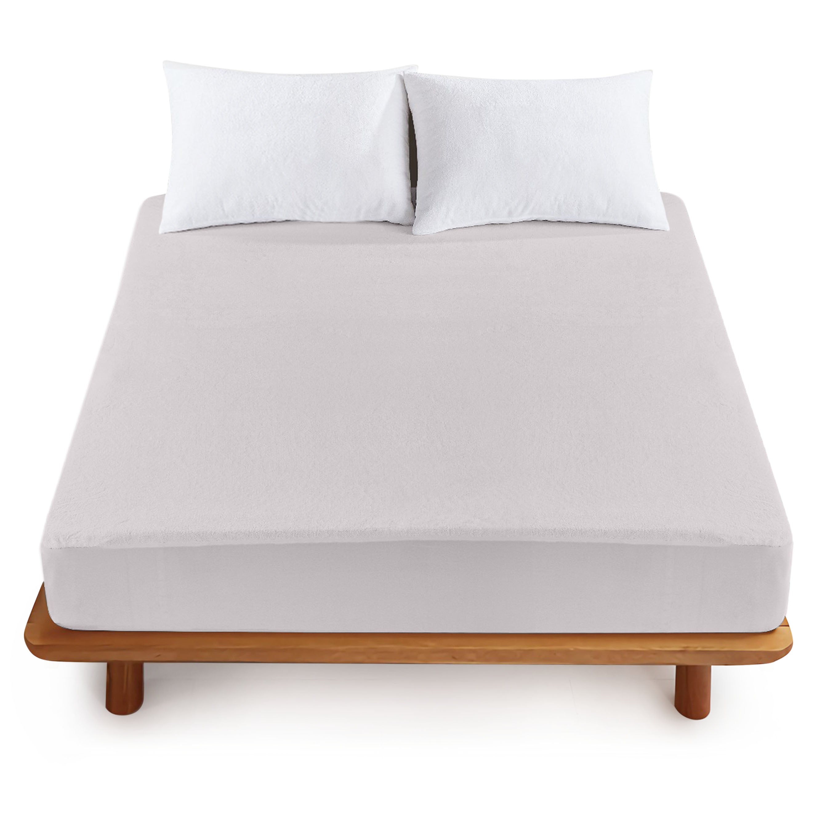 HOUSSE Water Proof Terry Cotton Feel Mattress Protector | Ultra Soft Breathable & Hypoallergenic Fitted Bed |