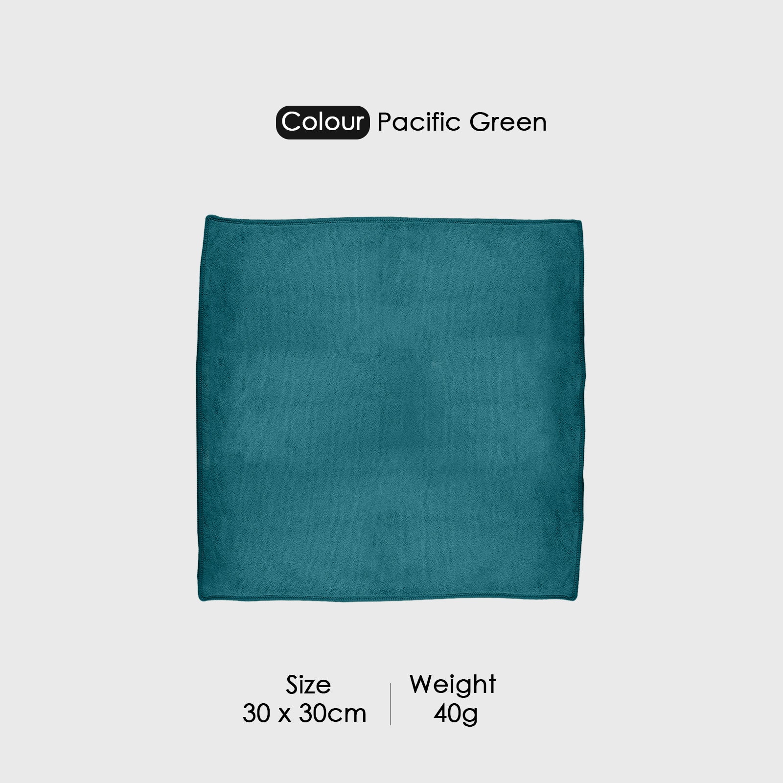 HOUSSE Microfiber Face Towels | Ultra Absorbent, Odour-Free, Quick Dry 450 GSM Face Towel for Home, Gym, Travel, Running and Personal Use | 30x30 cm | Set of 4 in One Colour (Indian Teal, Pack of 4)