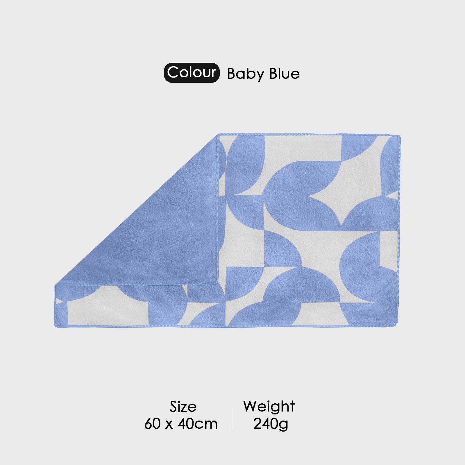 Dual Tone 480 GSM Reversible Microfiber Towel Set
