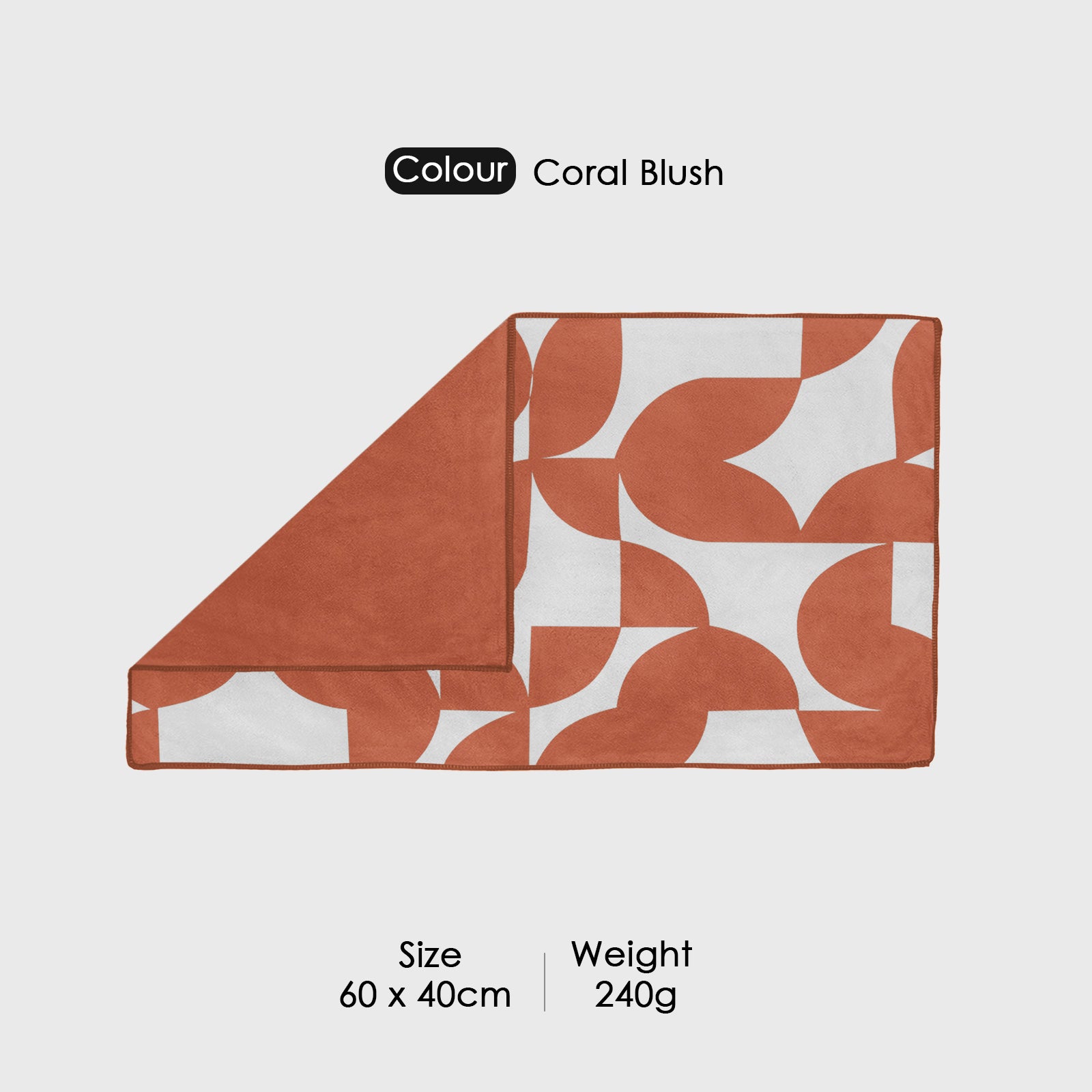 Dual Tone 480 GSM Reversible Microfiber Towel Set