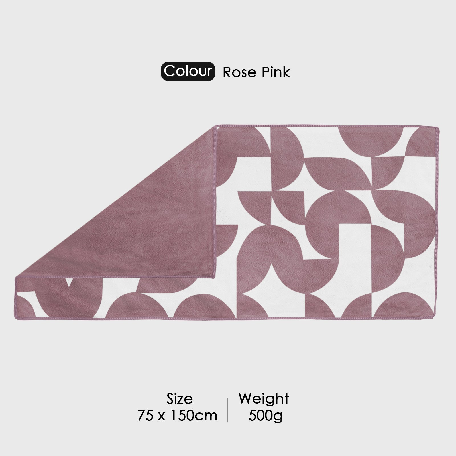 Dual Tone 480 GSM Reversible Microfiber Towel Set