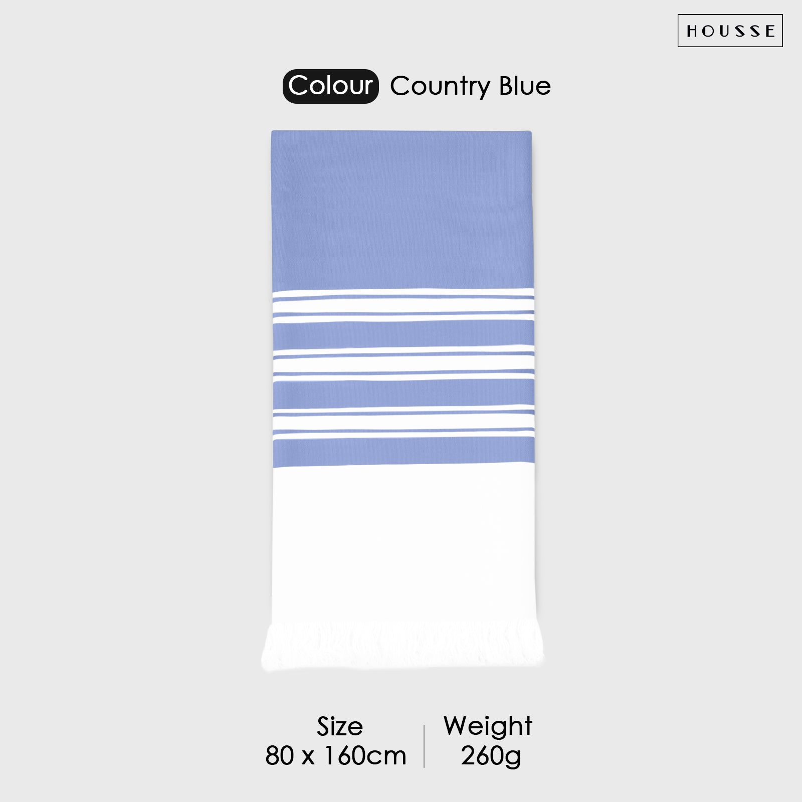 HOUSSE Bold Stripe 100% Bamboo Extra Large Bath Towel | Ultra Soft, Absorbent, Light Weight, & Quick Dry Towel for Bath, Travel, Gym, Beach, Pool, and Yoga | 80 X 160 cms